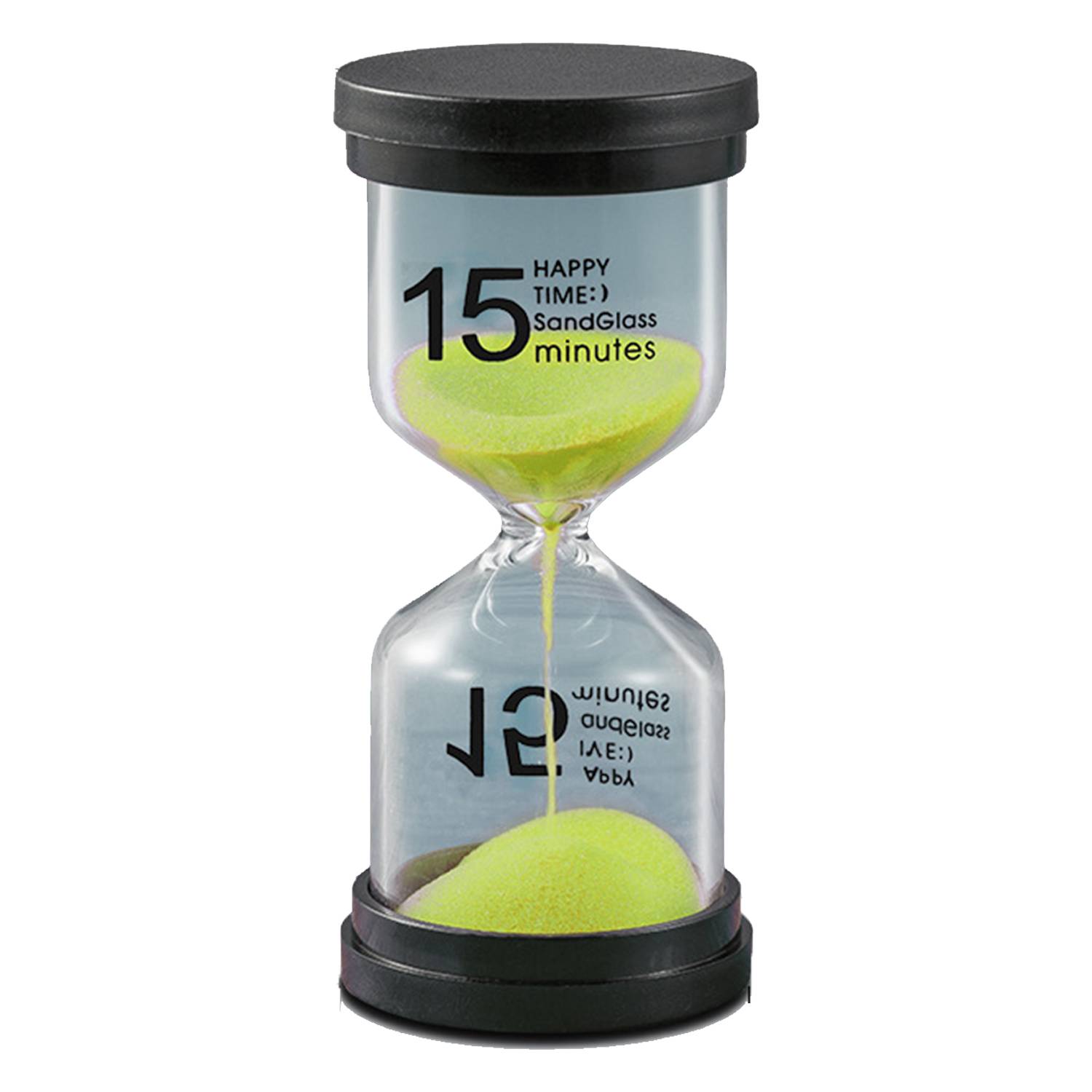 Black cover hourglass timer 1/3/5/10/15/20/30/45/60 minutes 5