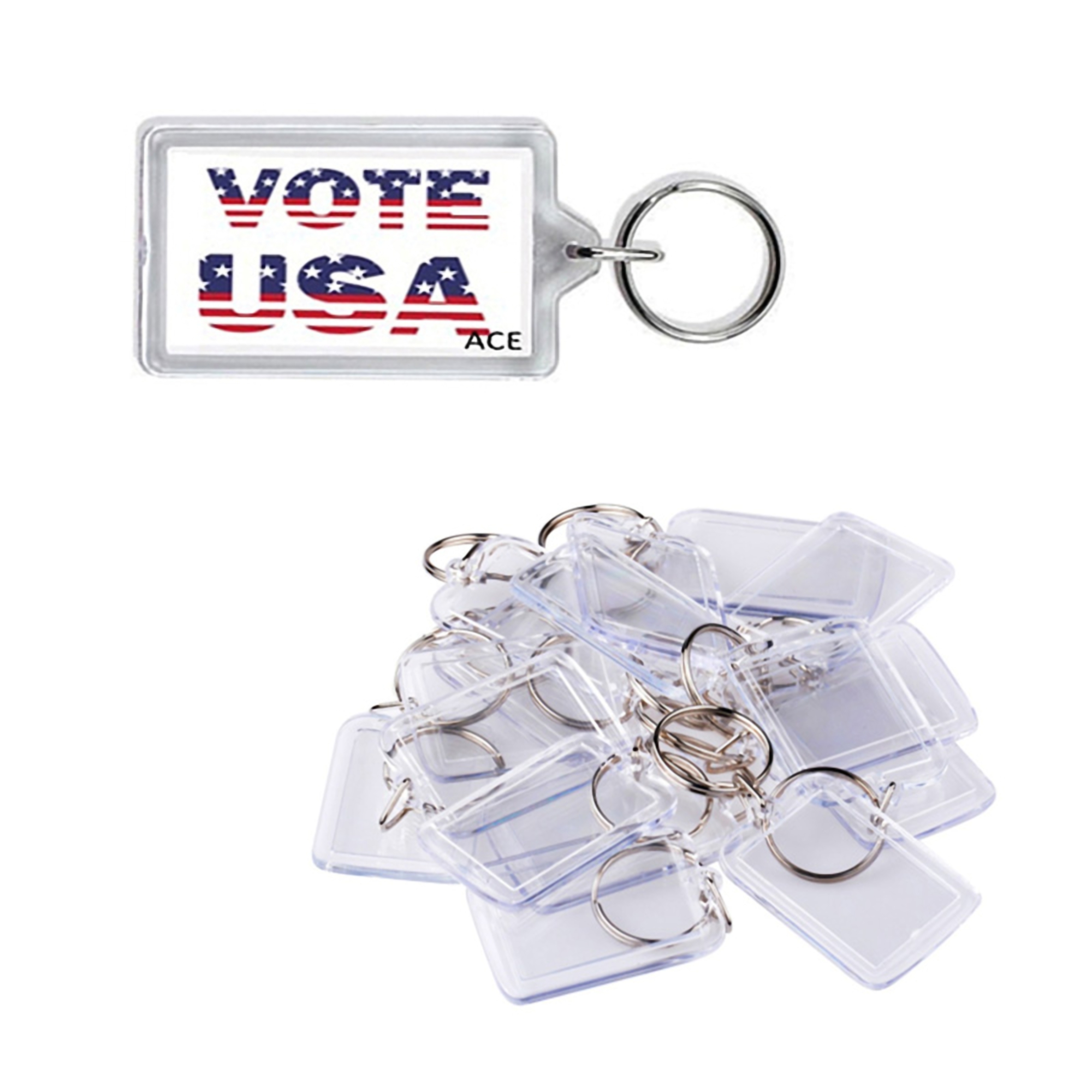 Plastic Photo Frame Keychain 3