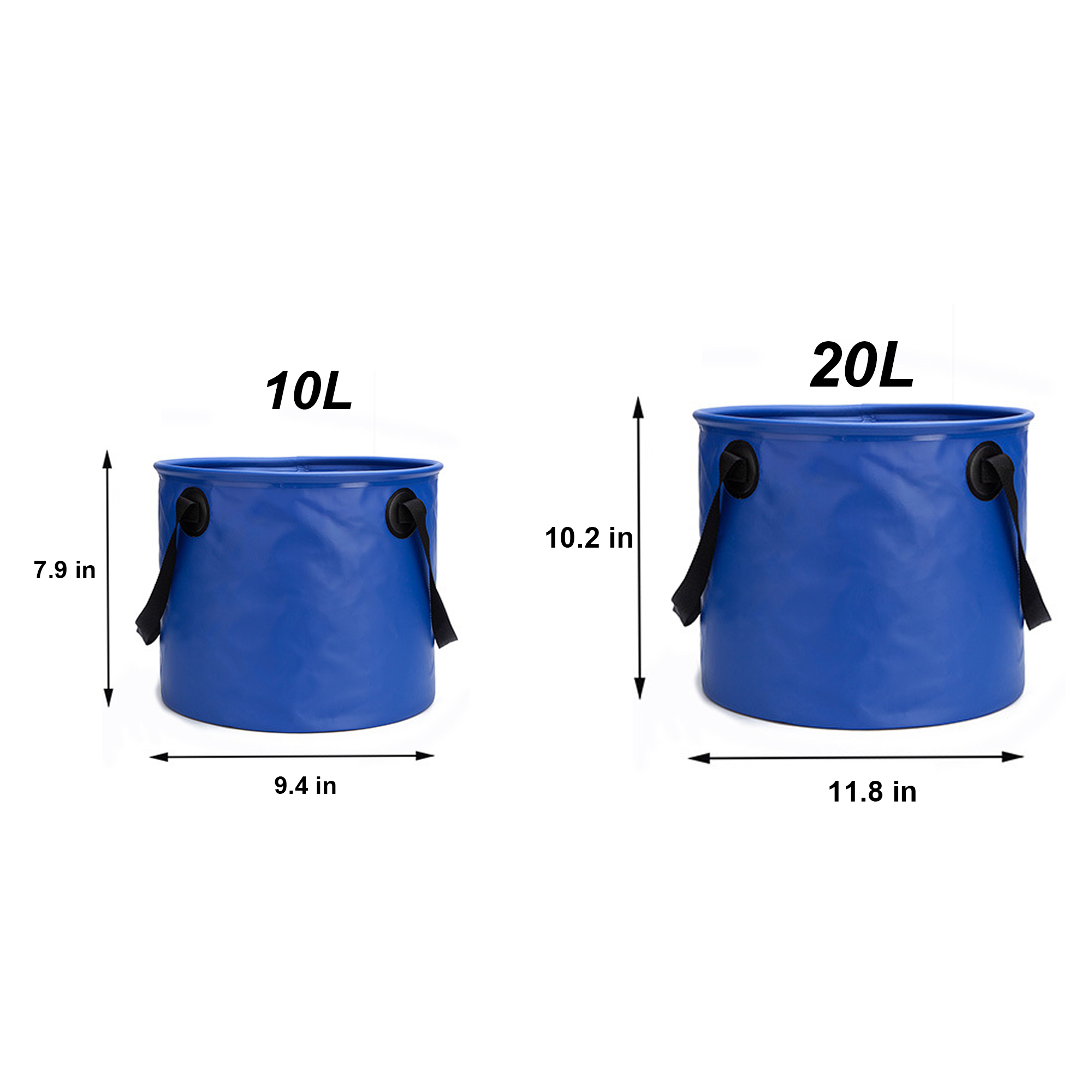 10L Outdoor Camping Handle Folding Bucket 3