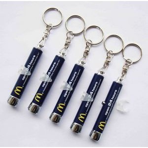 Logo Projection Flashlight Torch Keychain 3