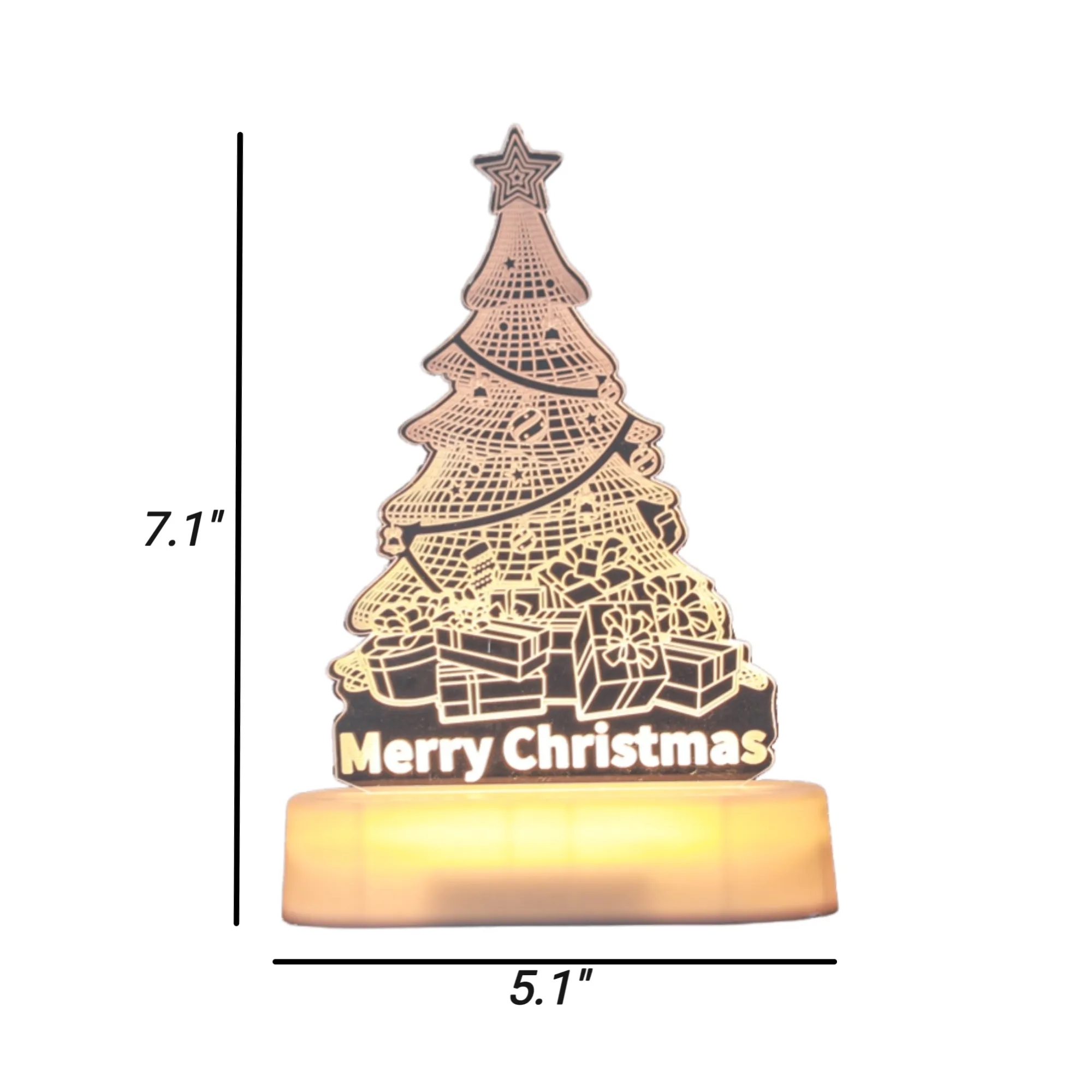 Warm White Christmas LED Night Light 5