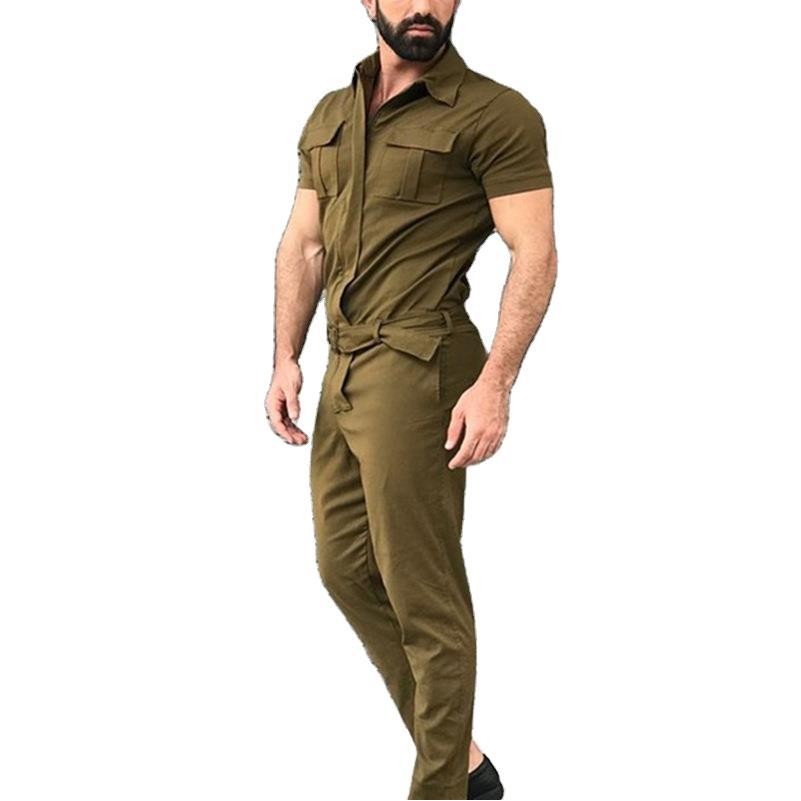 One-Piece Suit Belt Uniform Work Clothes 2