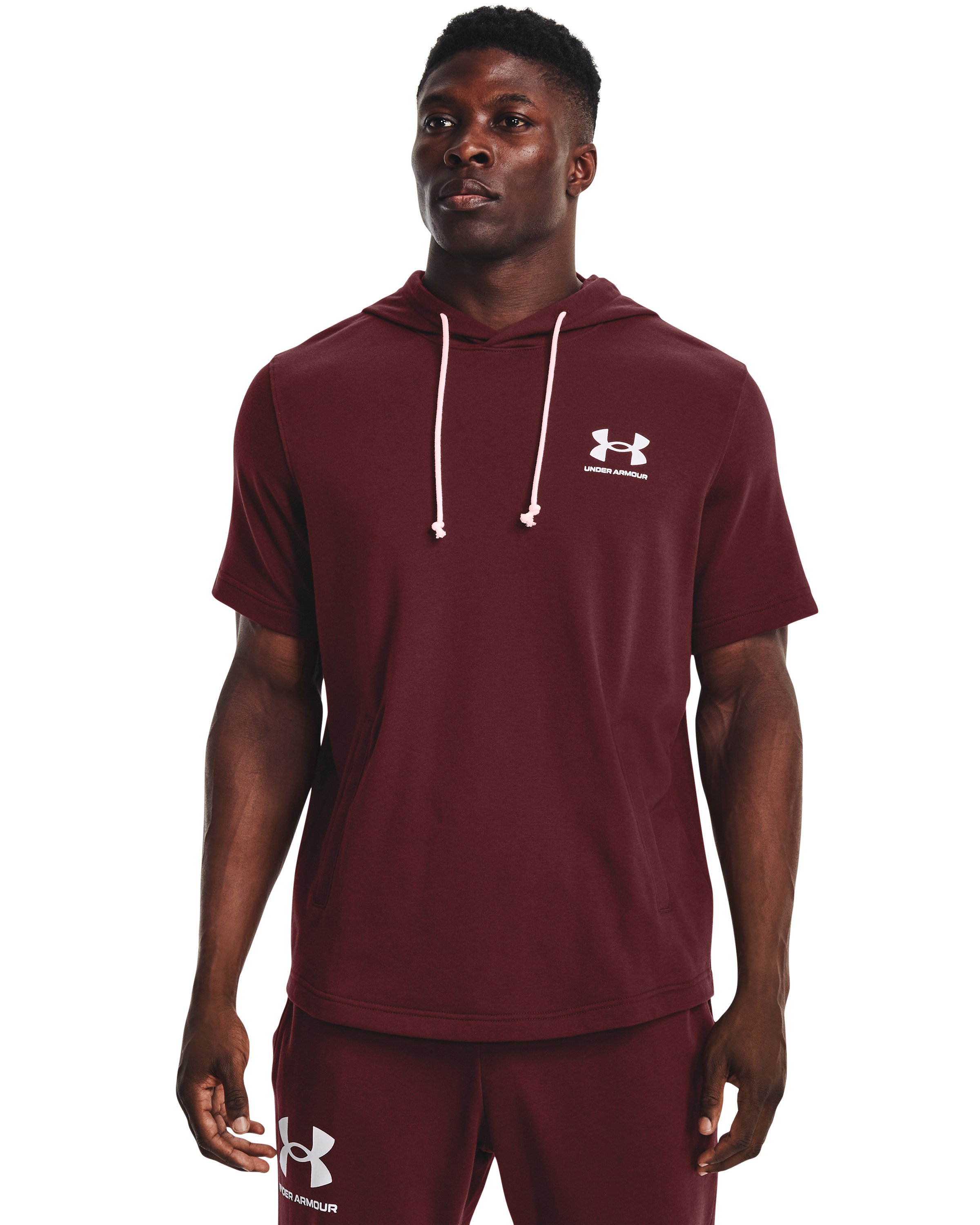 UA Rival Terry Men's Short Sleeve Hoodie 7