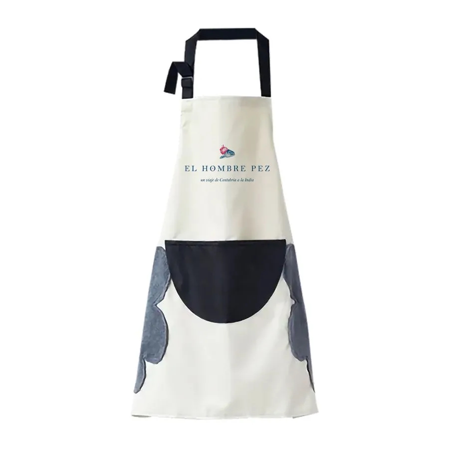 Floral Apron with Hand Wiping Pockets 3
