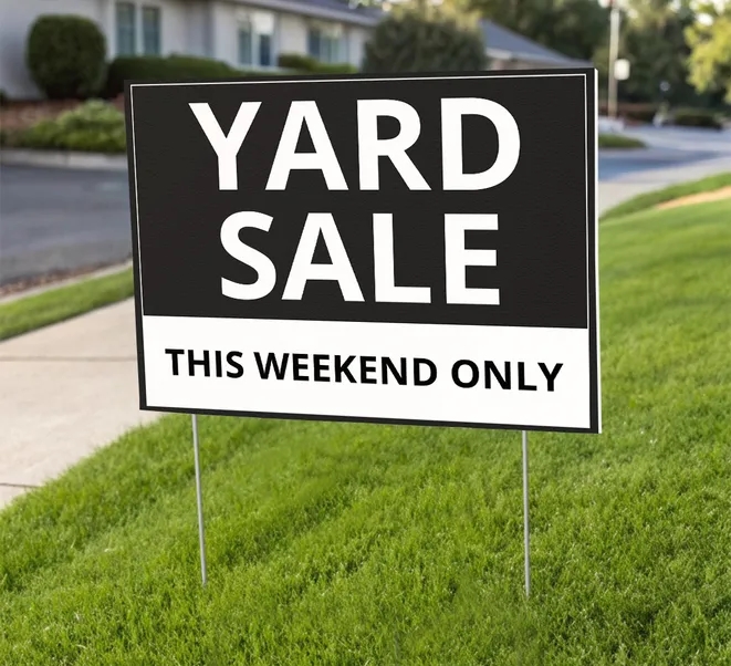 Yard sign (1ft x 1ft) SQFT 10