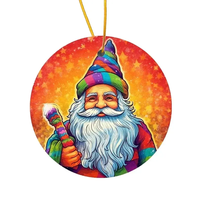 Sublimation Christmas Ceramic Ornament Ideal for DIY Crafts 2