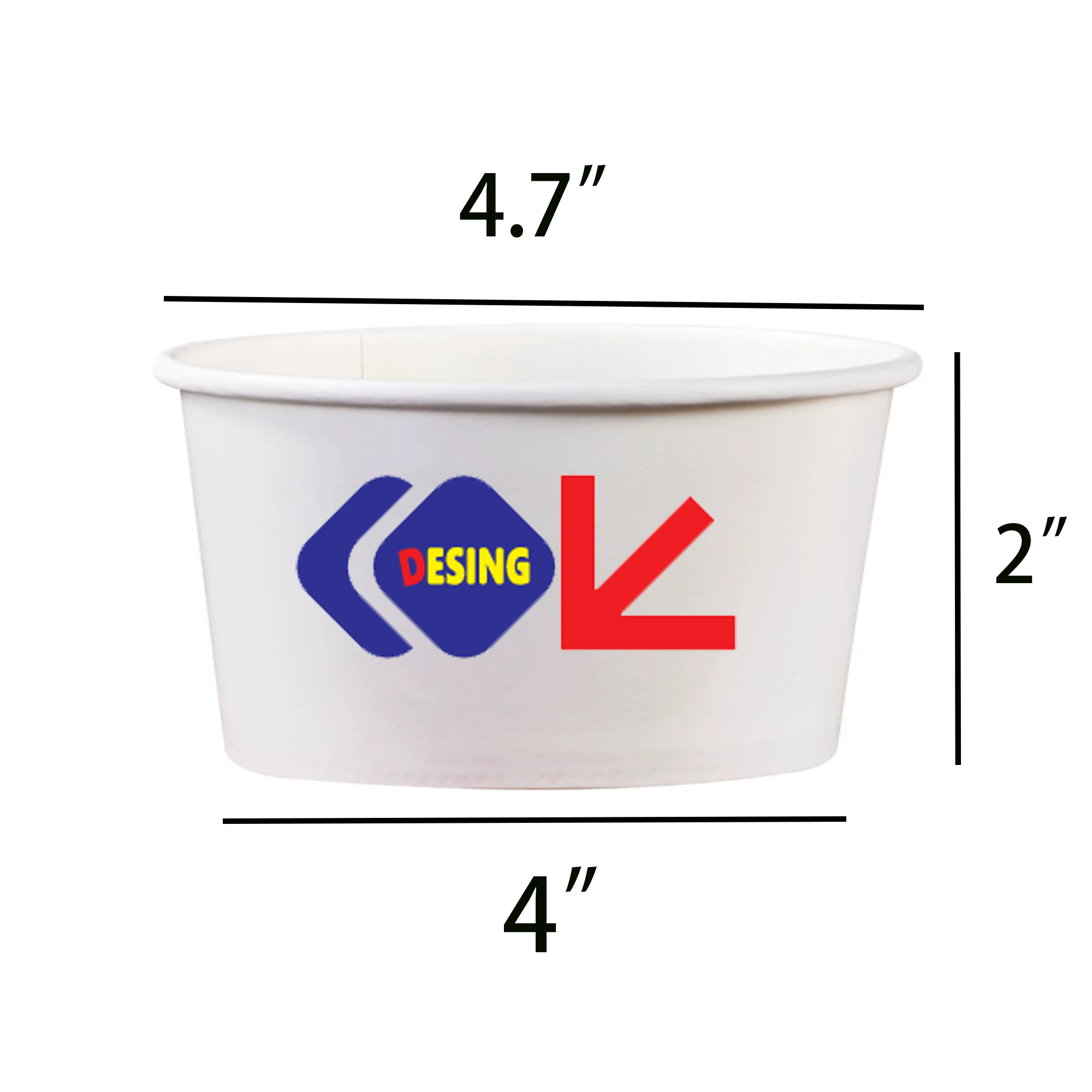 Full Color 12OZ Disposable Bowls 2