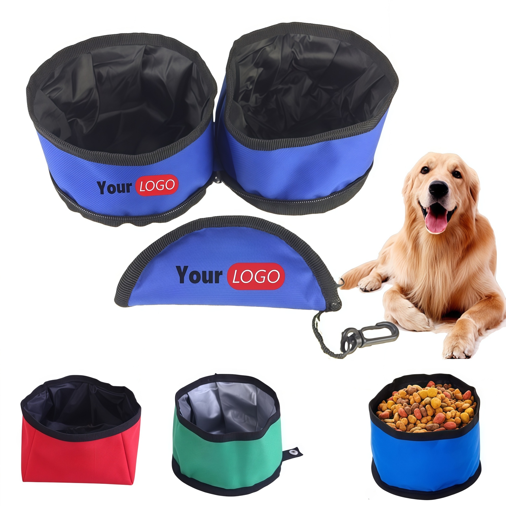 Oxford Cloth Folding Travel Dog Bowl 1