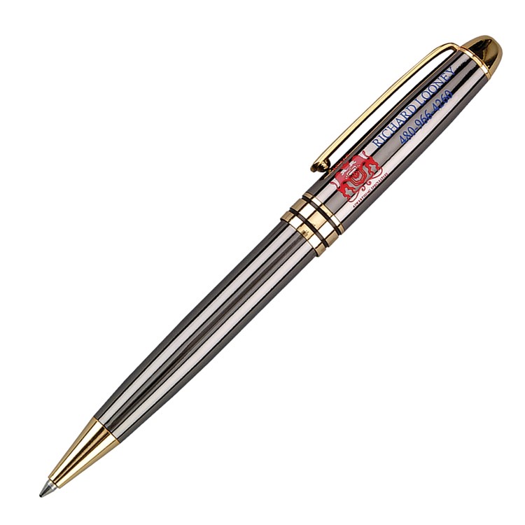Leon III Twist Brass Ballpoint Pen 5