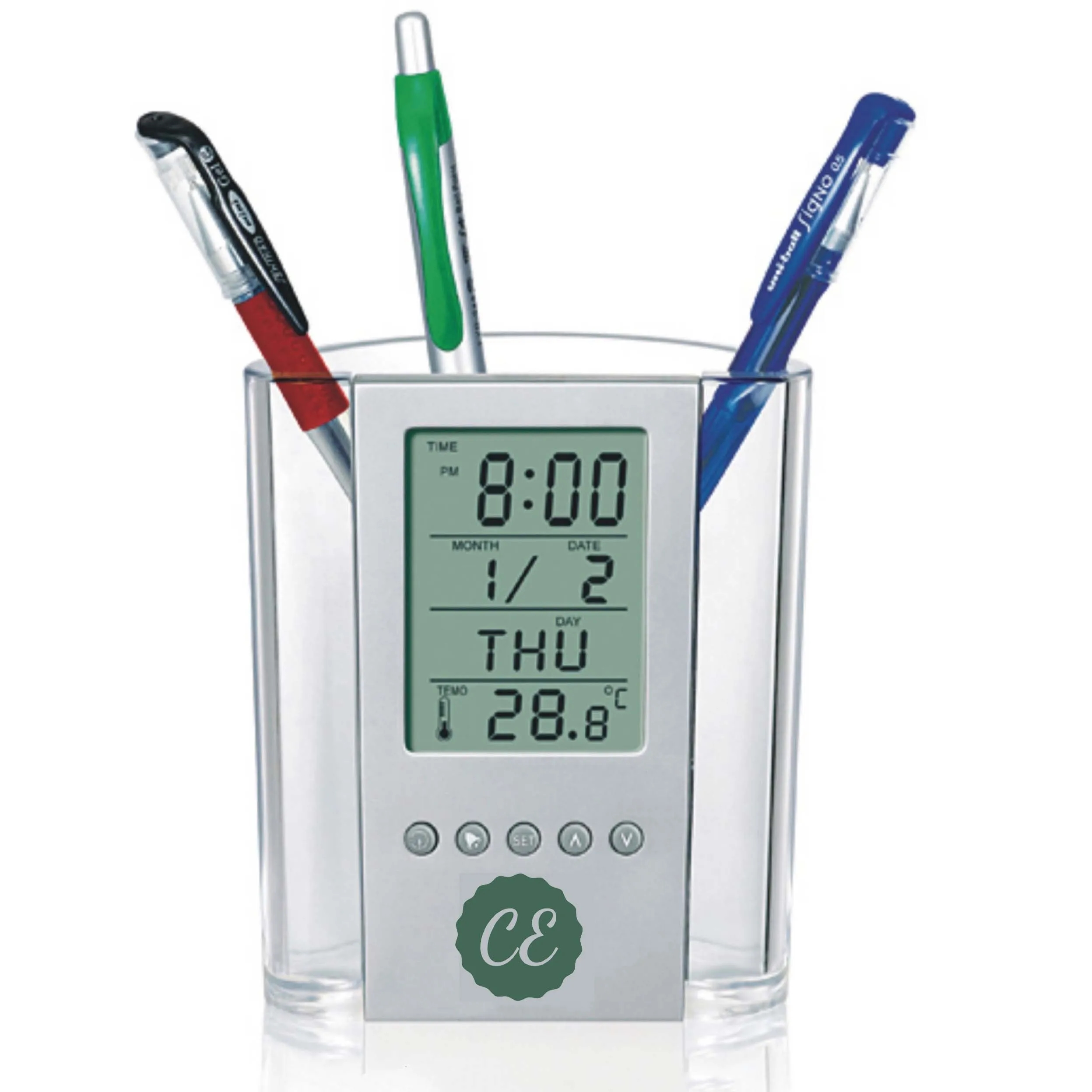 Electronic Pencil Cup With LCD Display 2