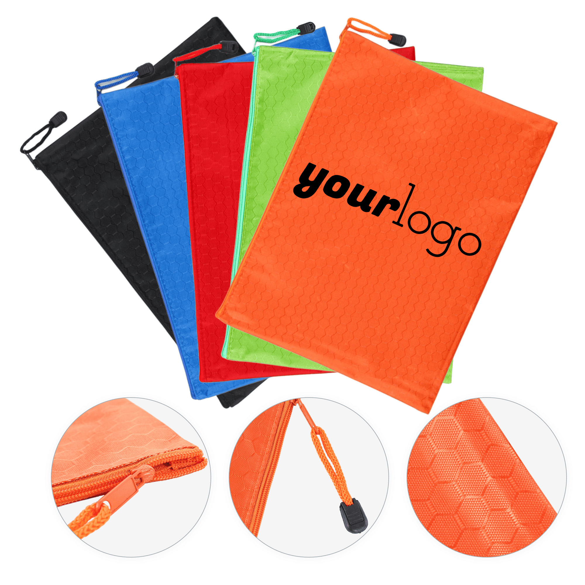 Oxford Cloth A4 Zippered Document Pouch 2