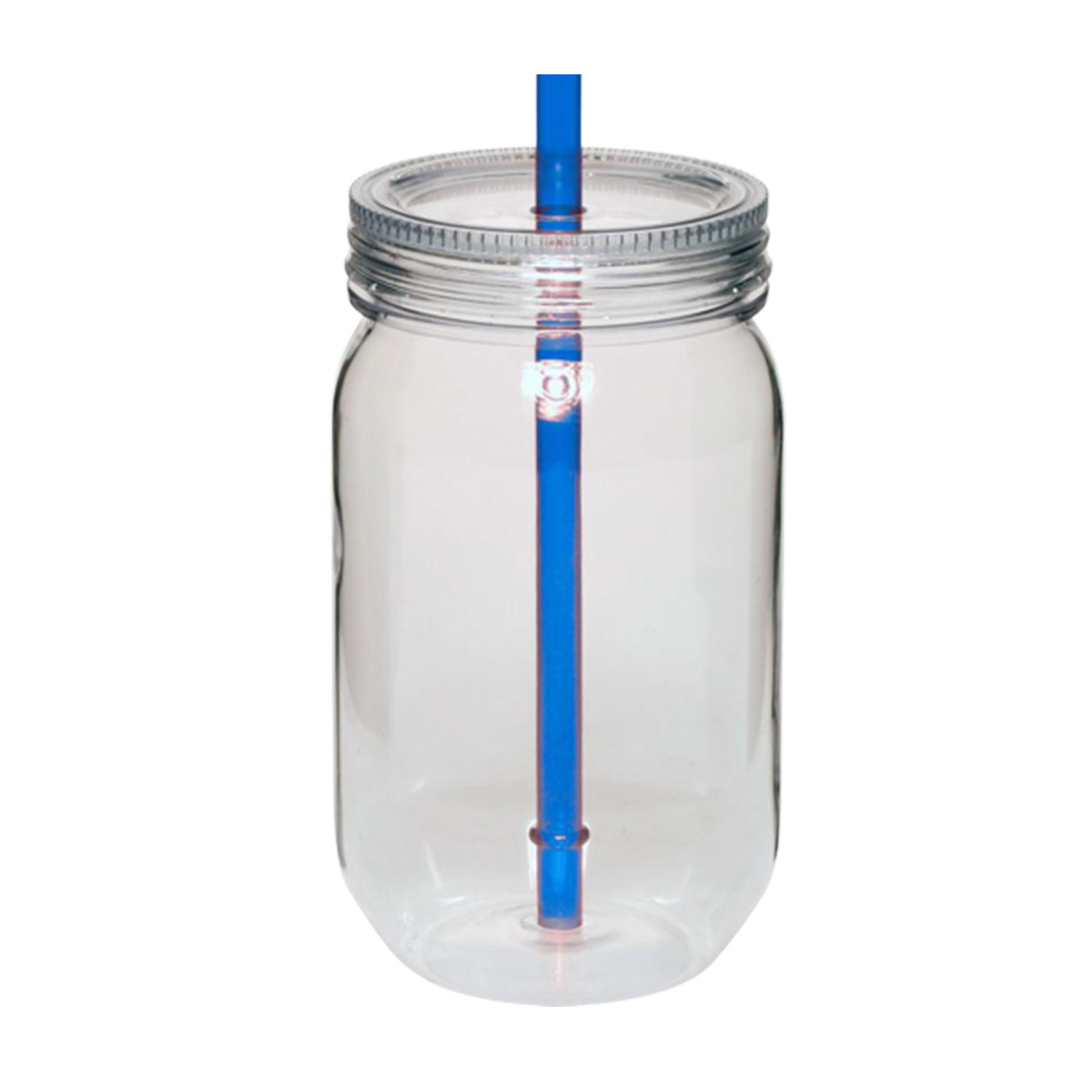 Plastic Mason Jar with Straw, 24 oz. 5