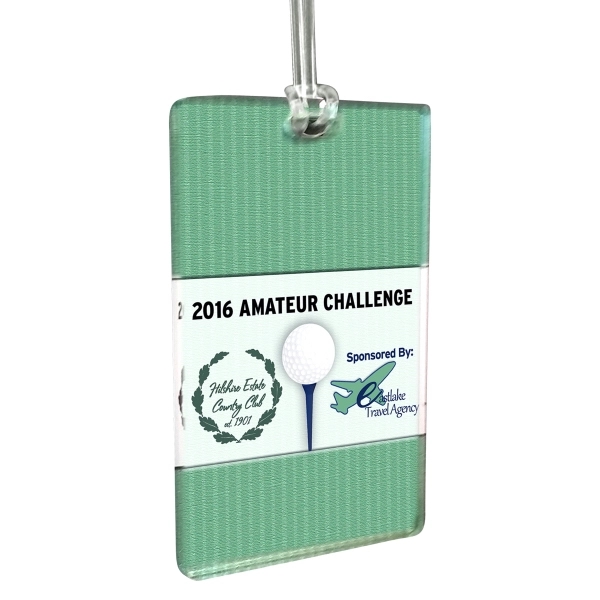 Custom 1/8" Acrylic Write-On Luggage Bag Tag 8