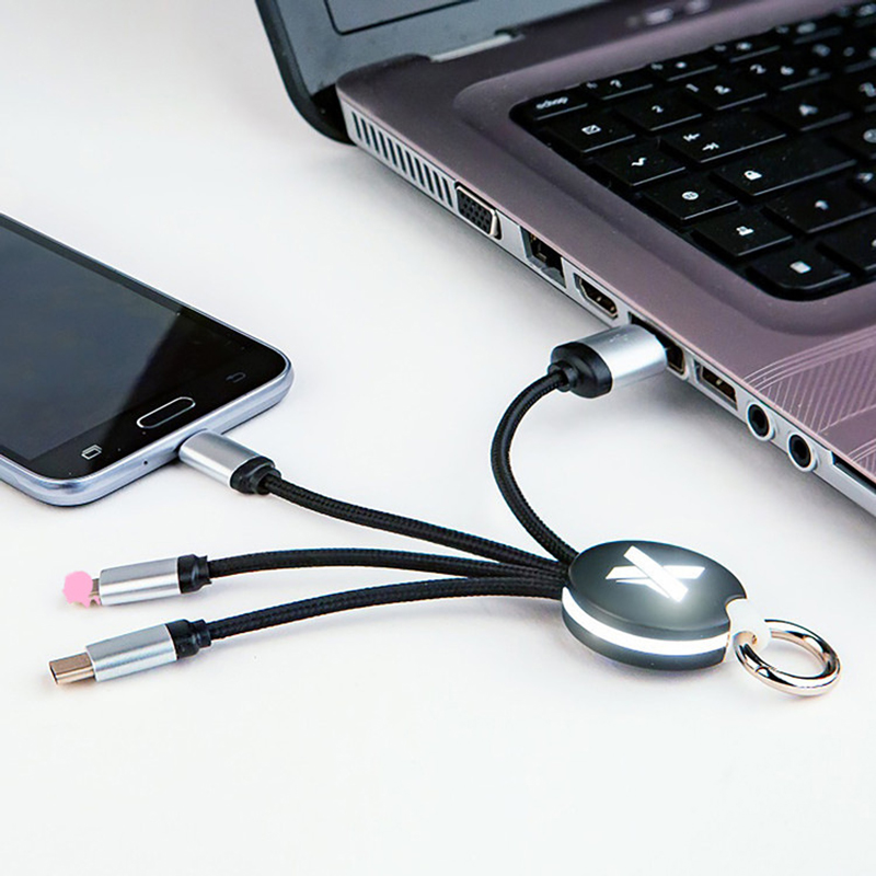 3 in1 USB Charging Cable w/LED Backlight LOGO 19