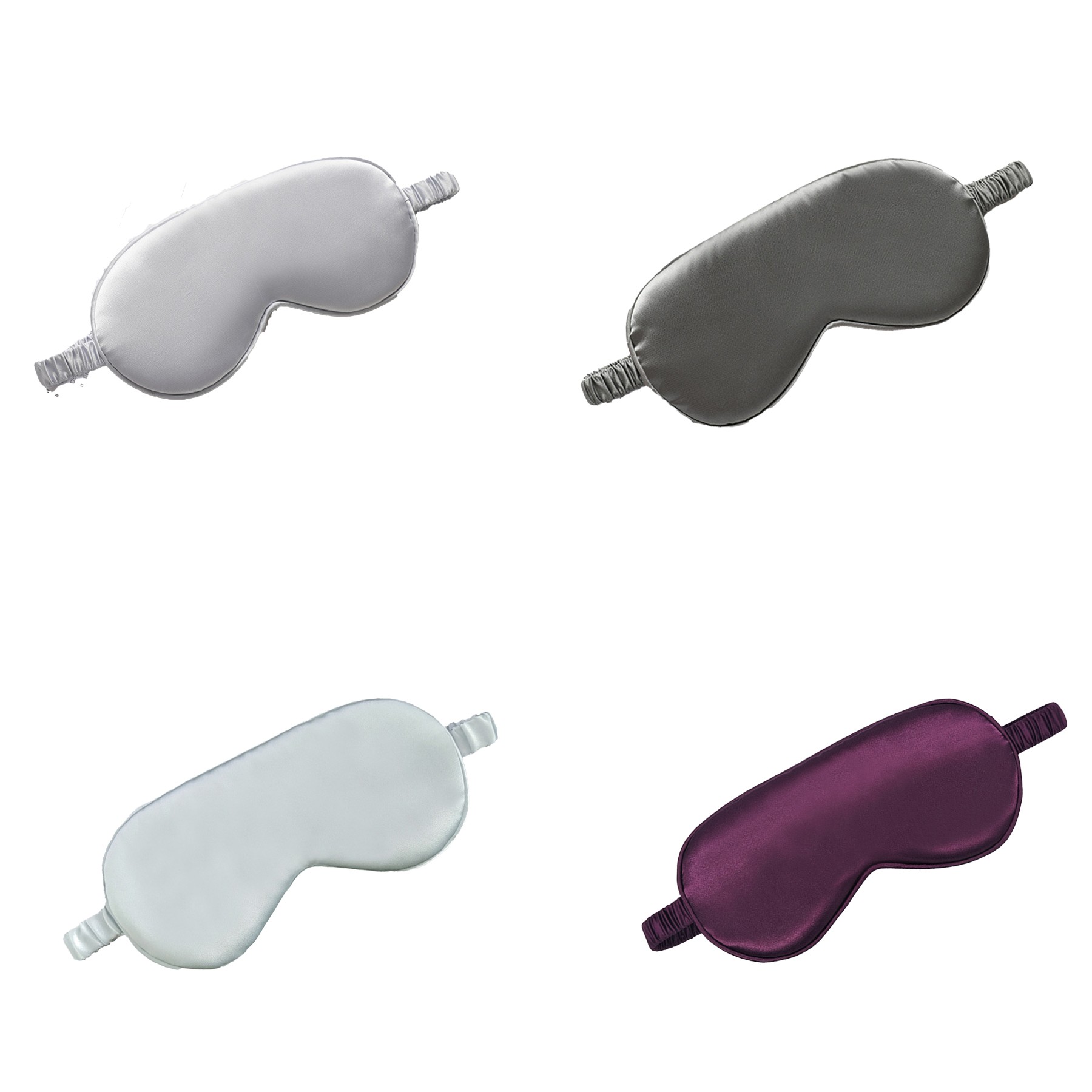 Double-sided Faux Silk Sleep Mask with Light Blocking 3