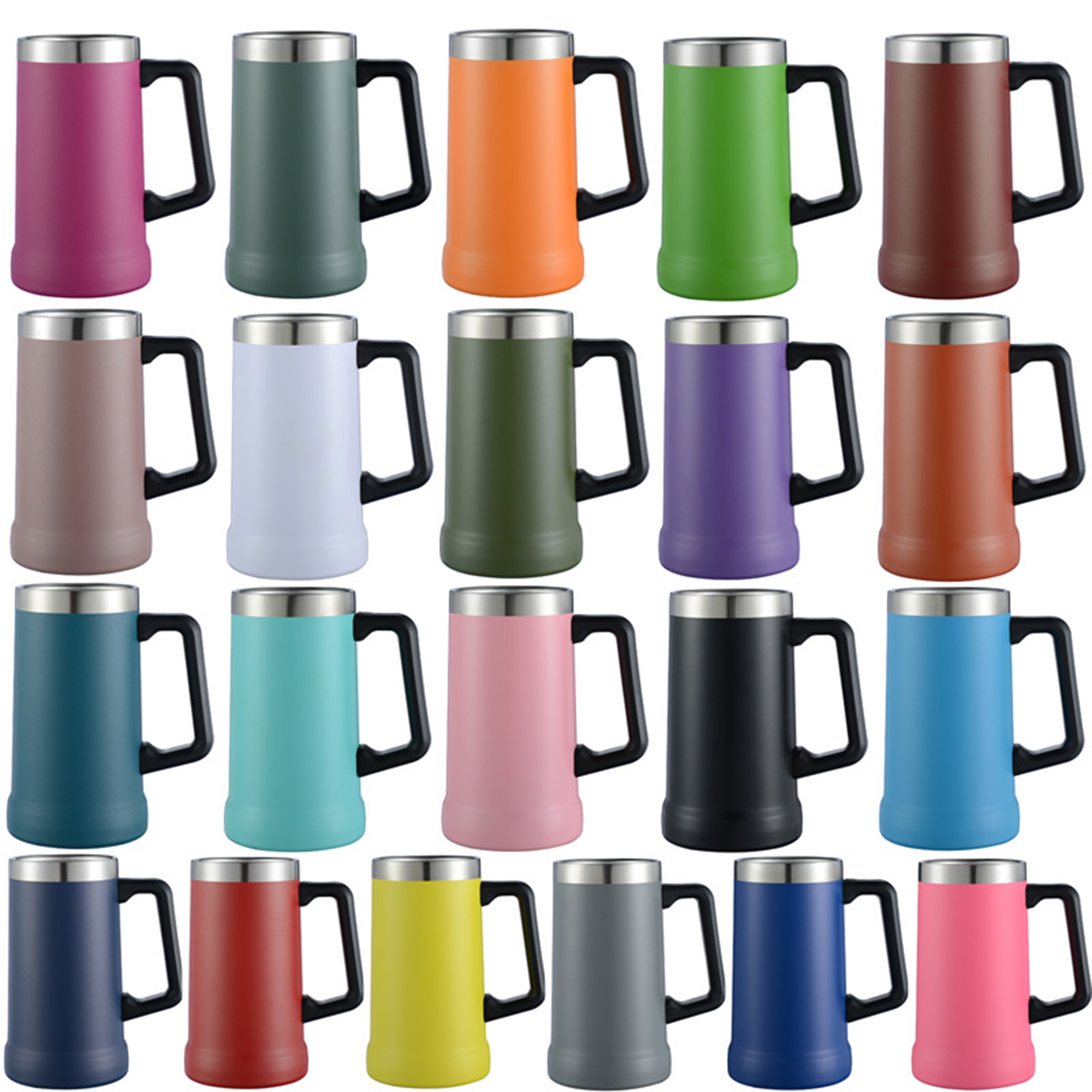 24oz. Travel Handle Insulated Coffee Mug 2