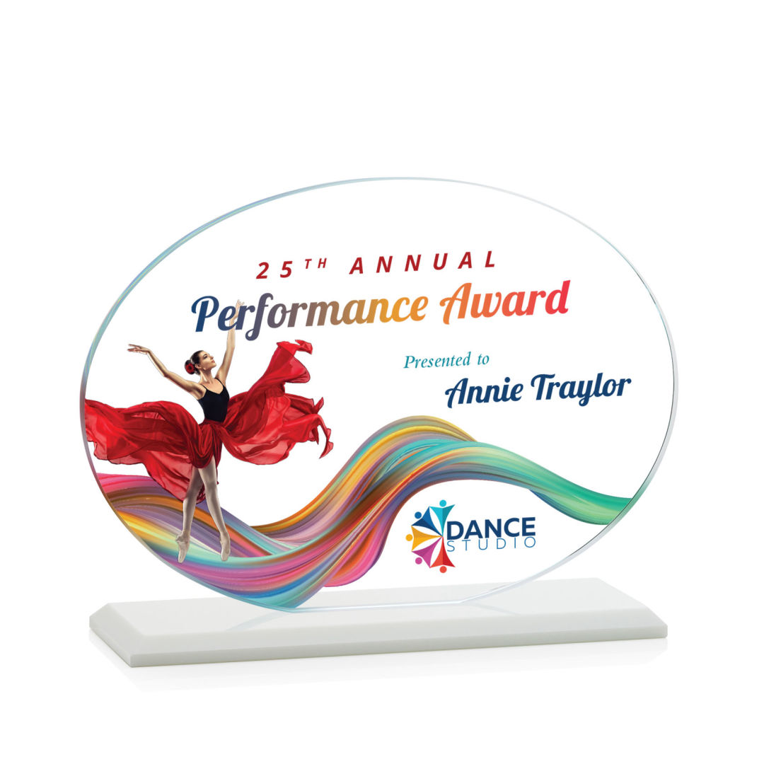 Austin (Horiz) VividPrint™ Award - White 5