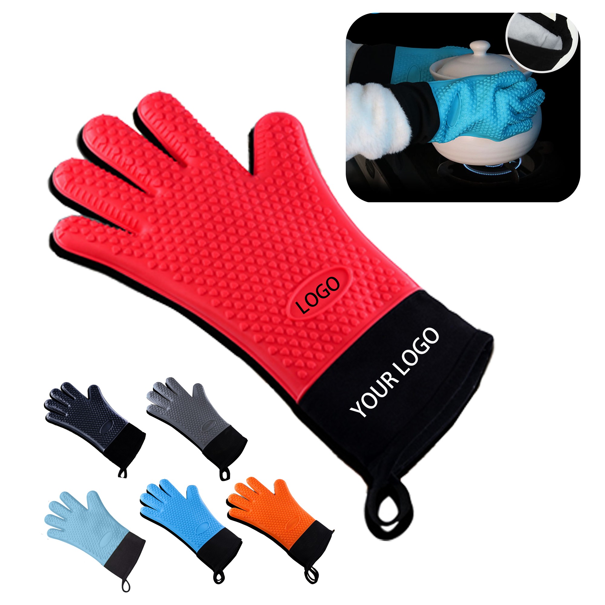 MOQ:10pcs Waterproof Oven Mitts 1
