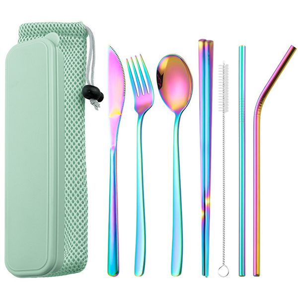 Dinnerware sets Portable Reusable Flatware 8-Piece 9