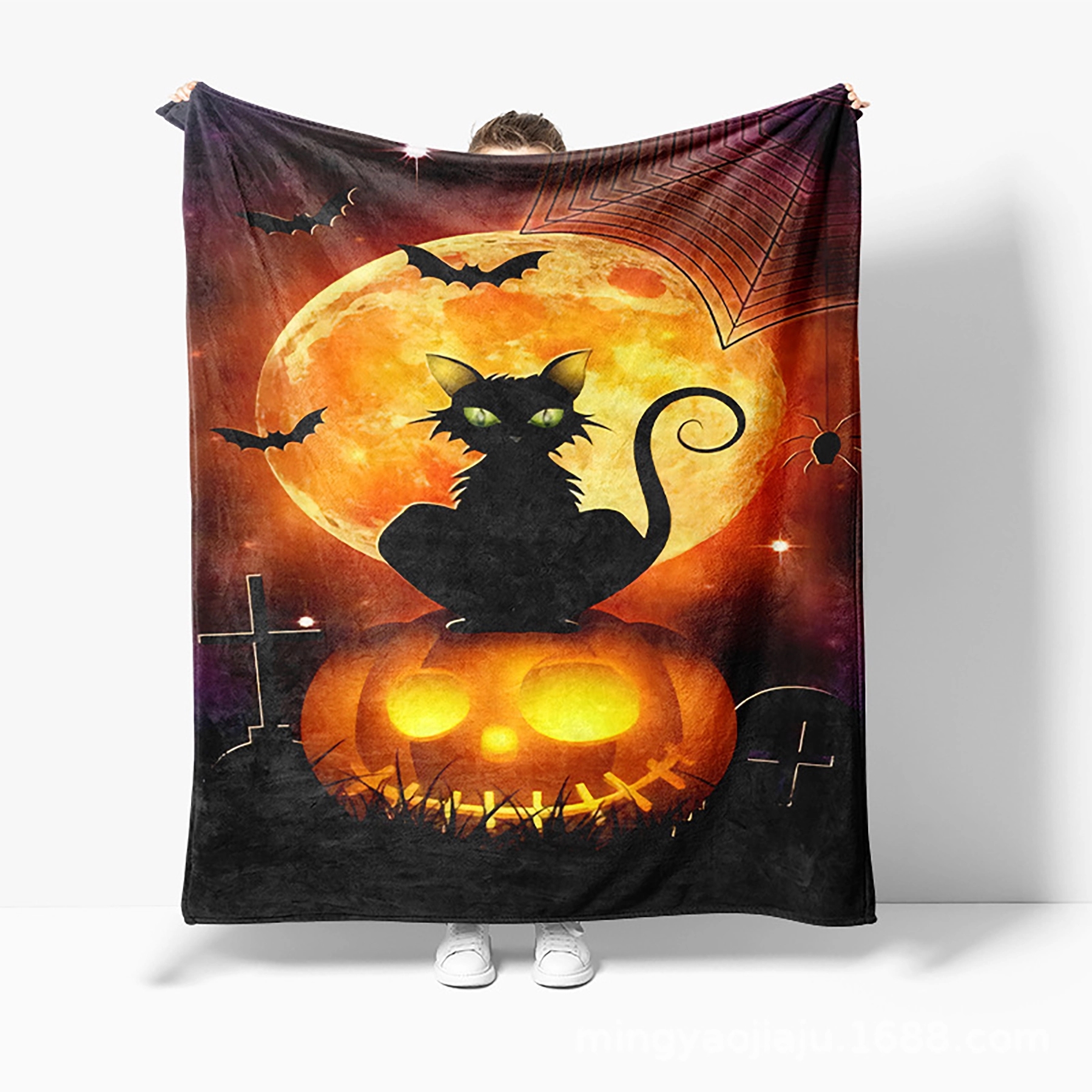 Custom Flannel Throw Sublimation Blanket 3