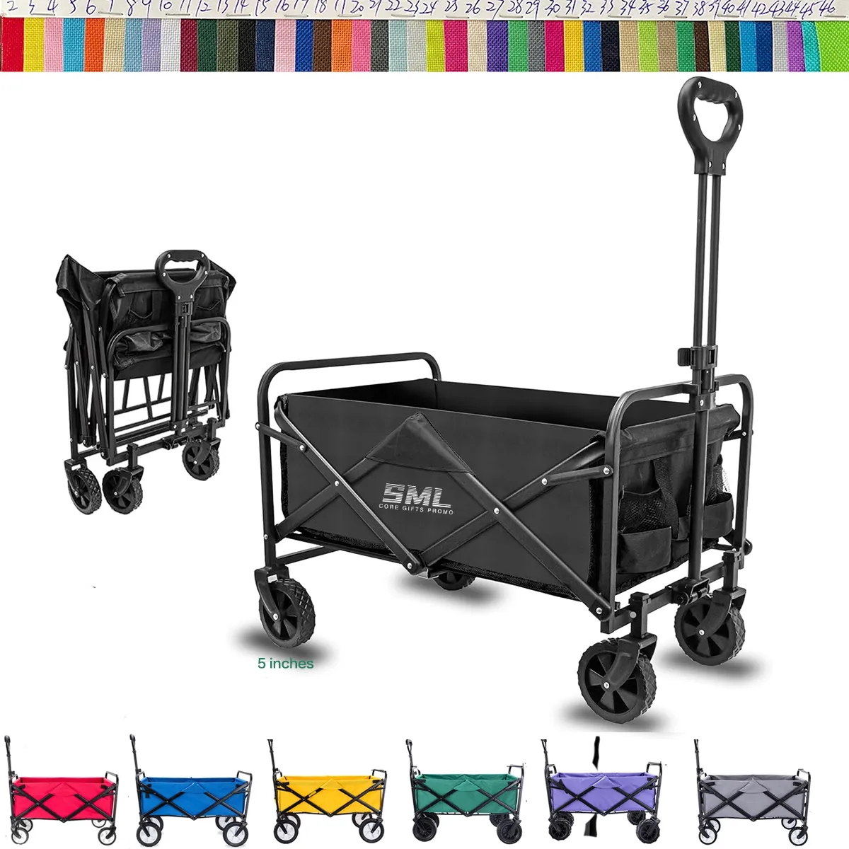 Heavy Duty Collapsoble Convertible Stroll Utility Wagon 2
