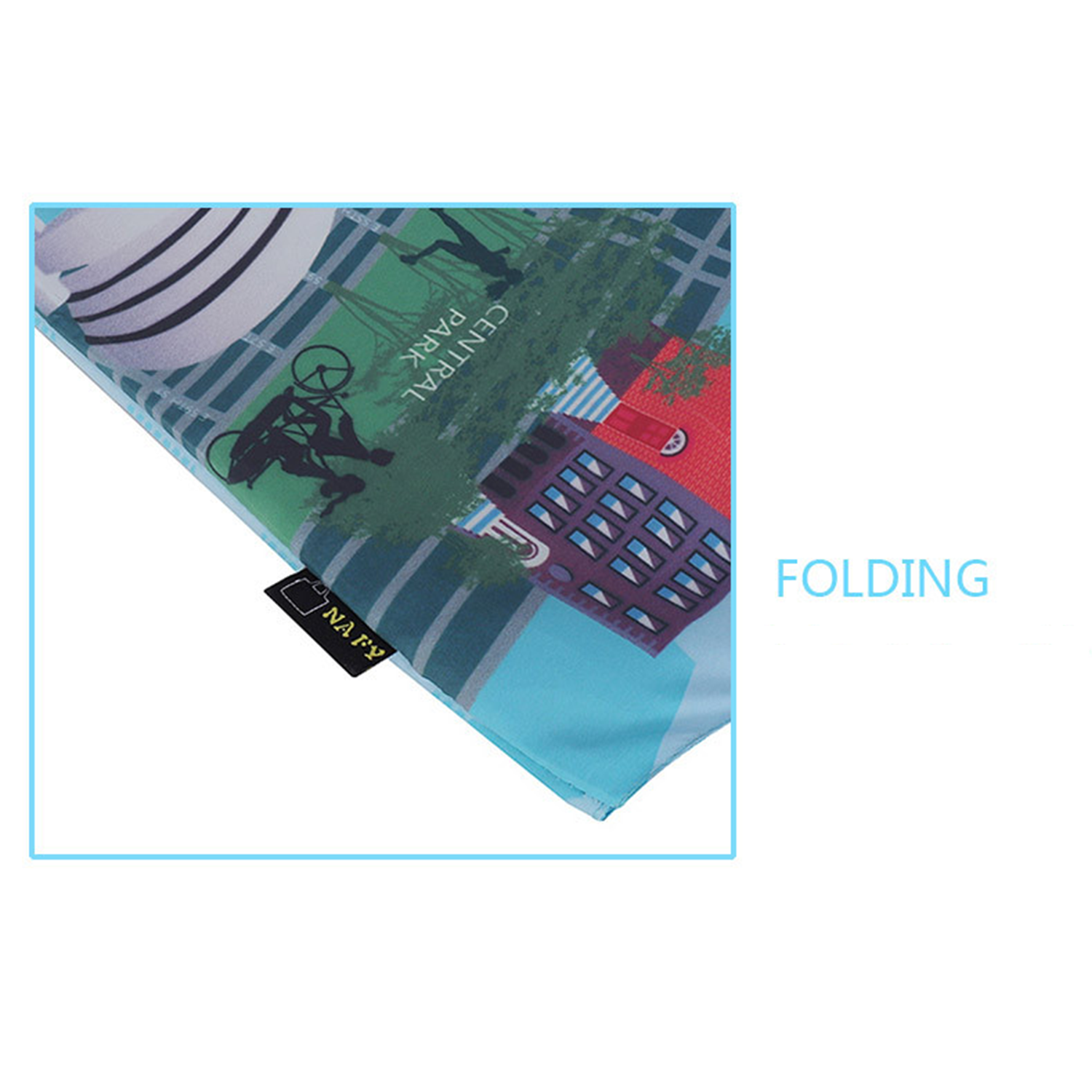 Custom Reusable portable polyester Beach Folding Tote Bag 15