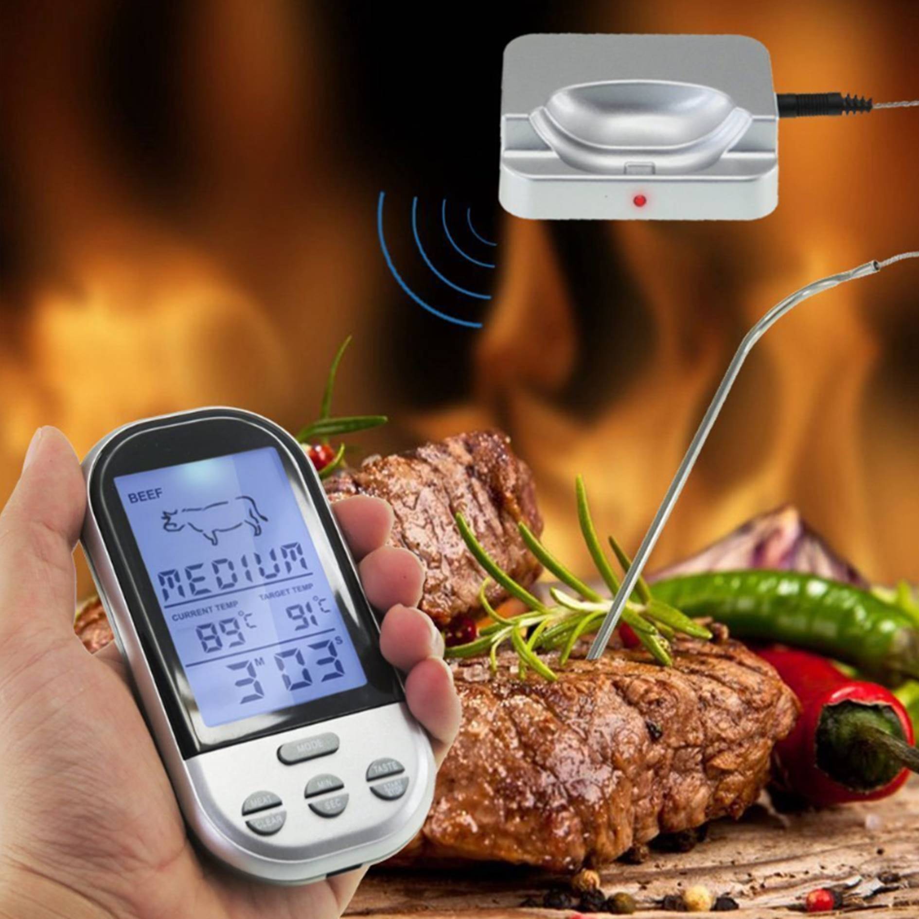 Wireless Digital Meat Thermometer 9