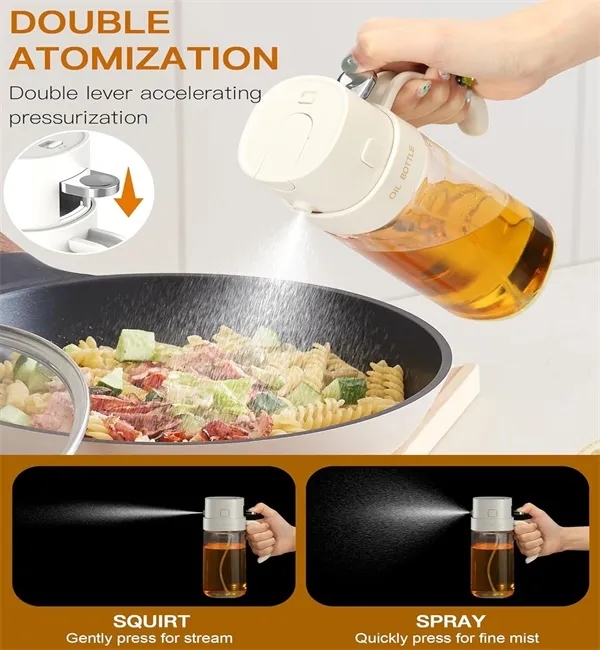 550ml Glass Auto Flip Cap Olive Oil Dispenser Bottle 5