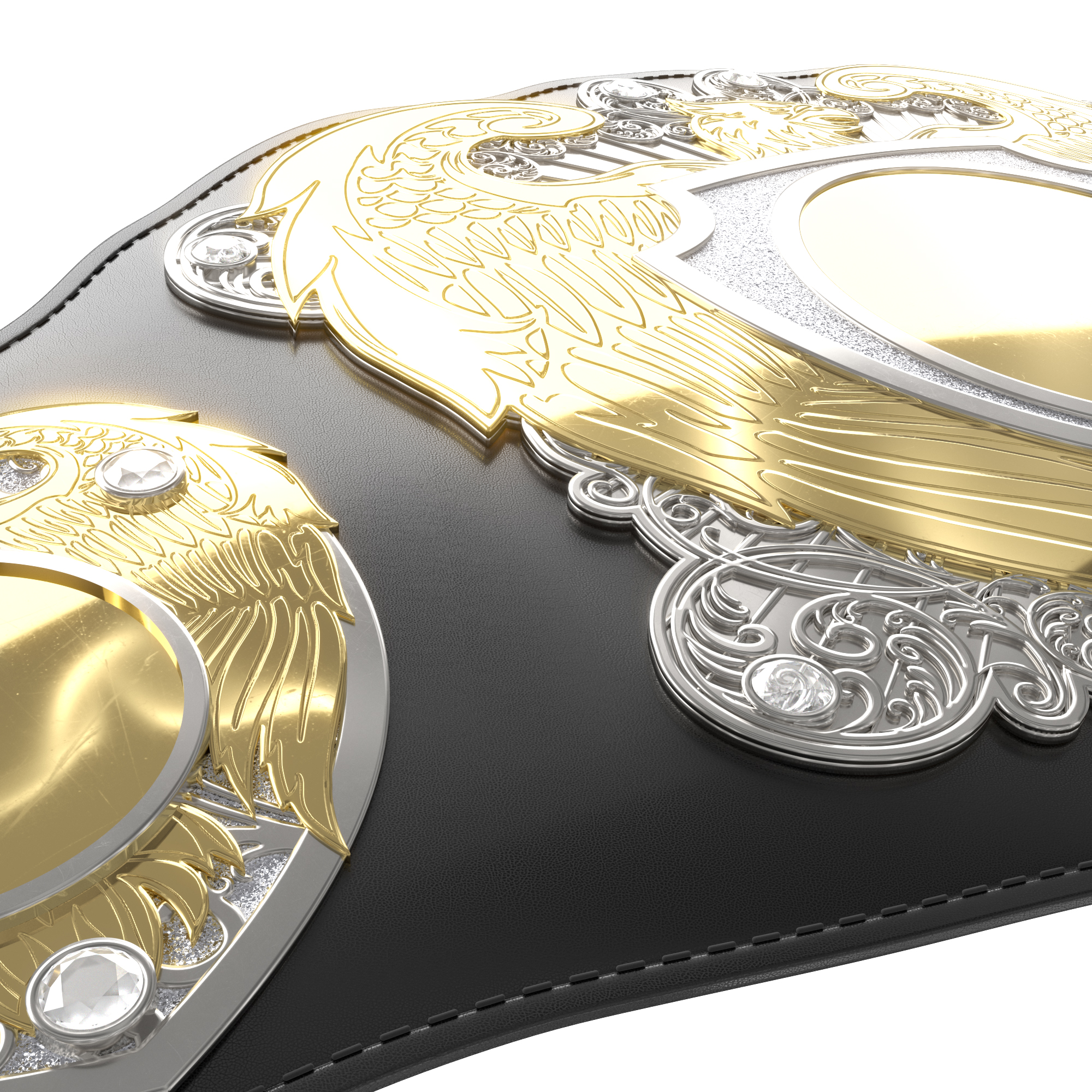 Express Vibraprint® Legion Award Belt w/ Black Leather 18