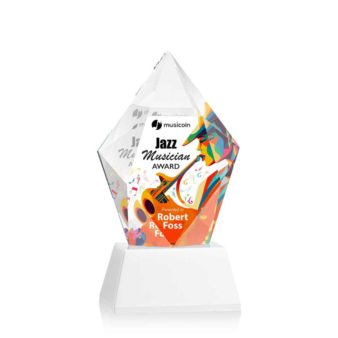 Devron VividPrint™ Award on Base - White 4