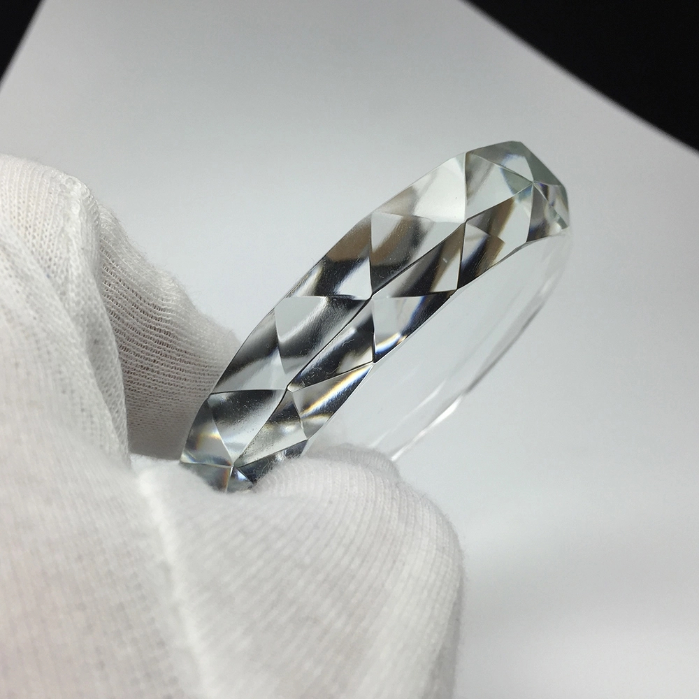 Cut Circle Crystal Customized Paperweight 4
