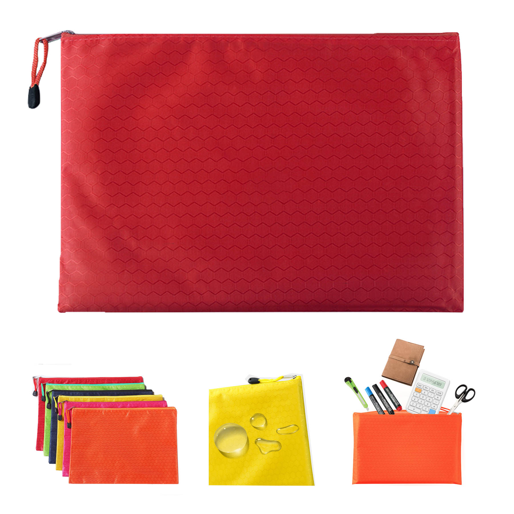 Plastic Zipper Pouch Document Bag 2