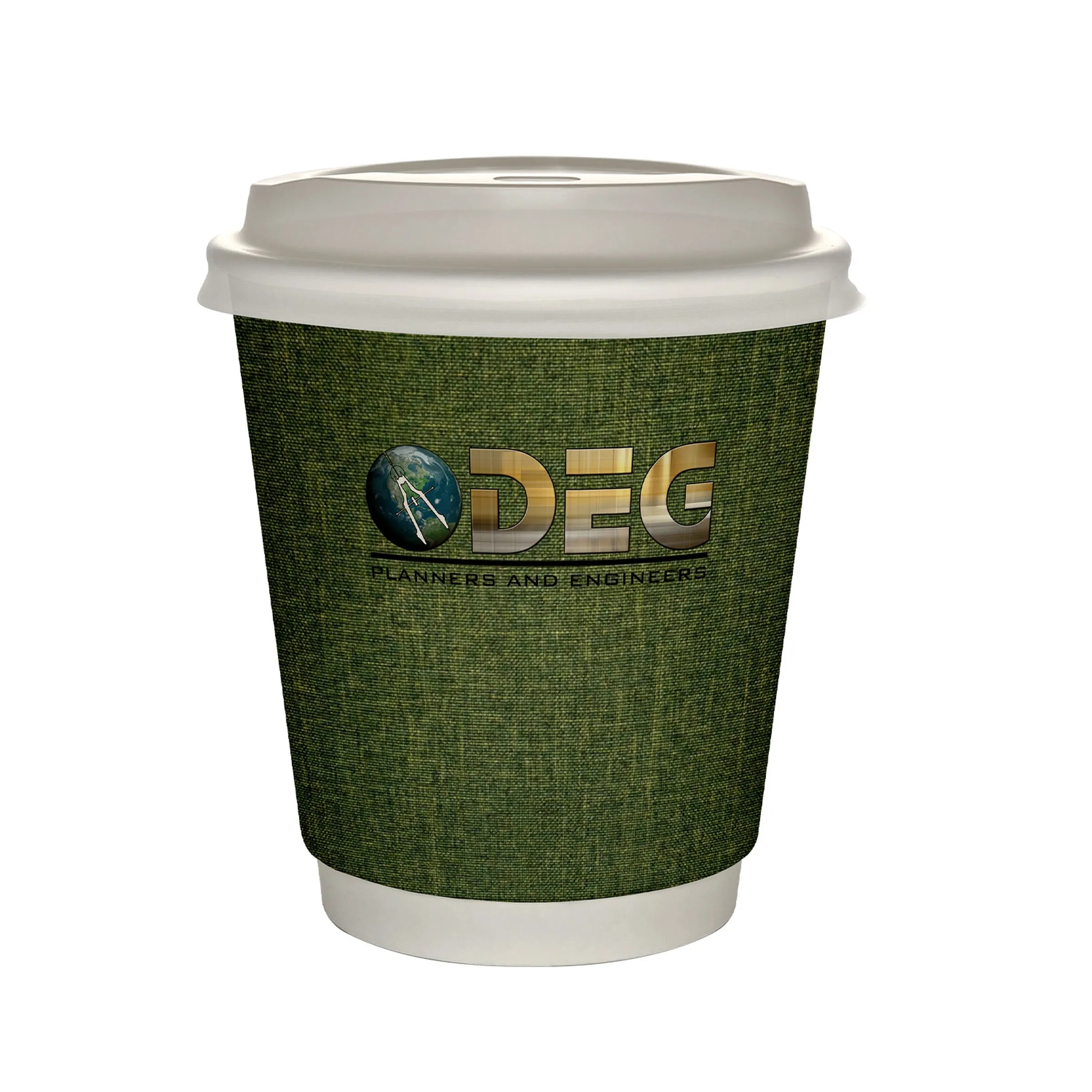 10 oz Full Color Ridge Insulated Paper Cup With Lid 11