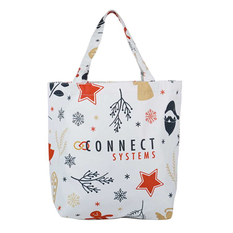 Small Bottom Gusset Tote (11"H x 14"W x 5"D), custom tote bag with logo imprint 7
