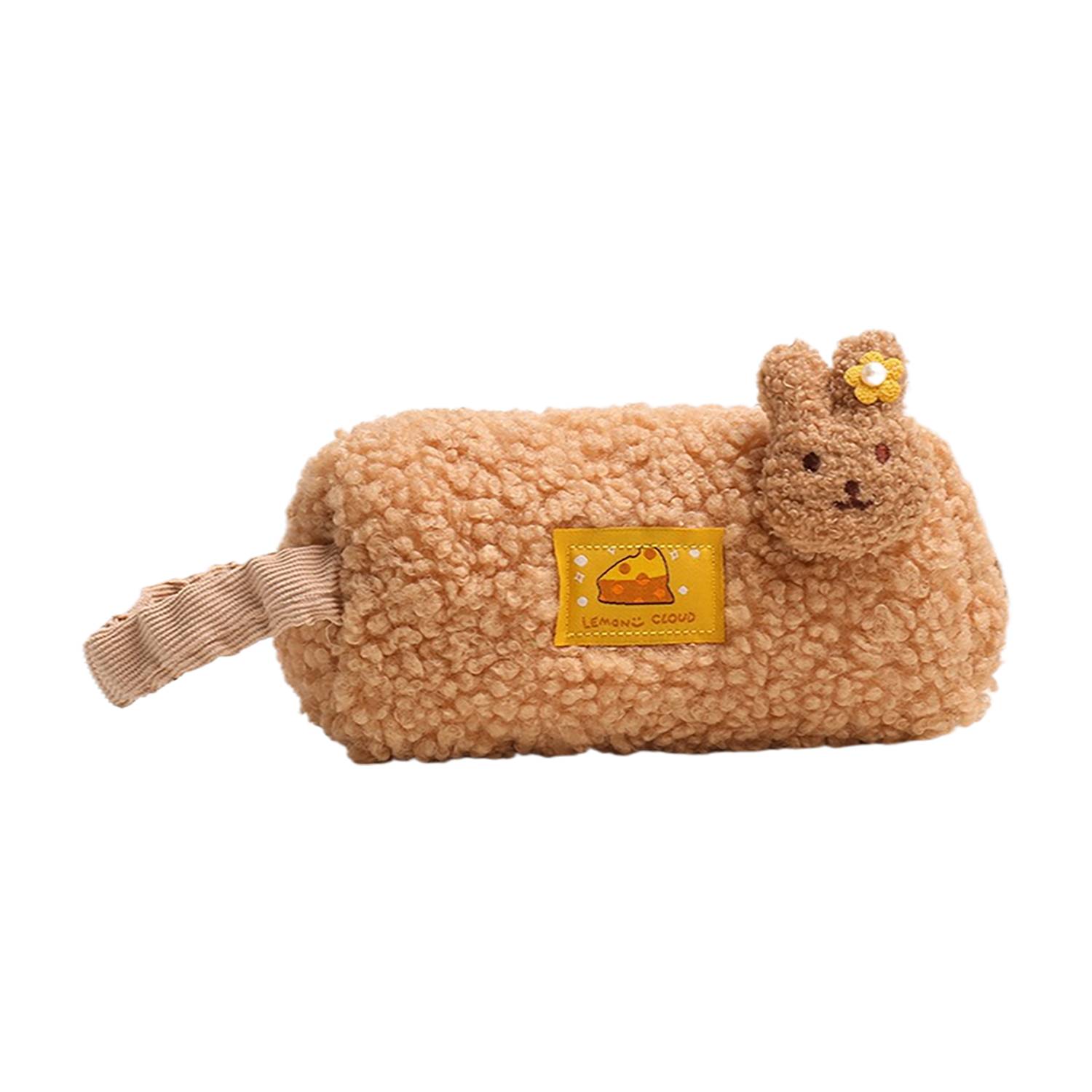 Cute Rabbit Plush Pencil Case 4