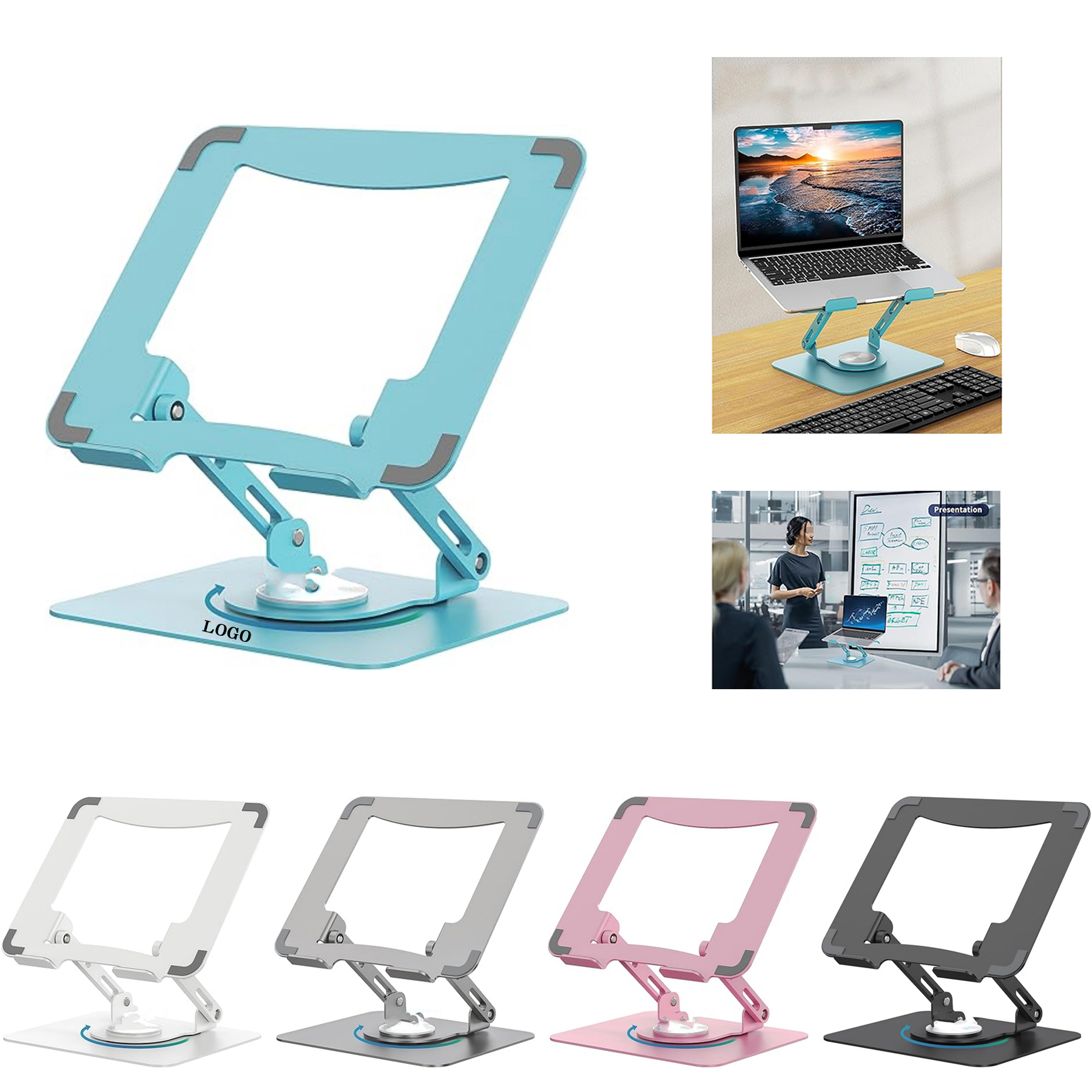 Ergonomic Computer Riser 360 Degrees Laptop Stand 2