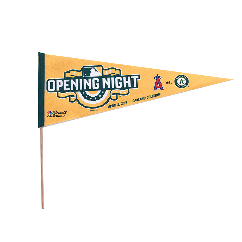 Felt Pennant Banner with Wood Stick 2