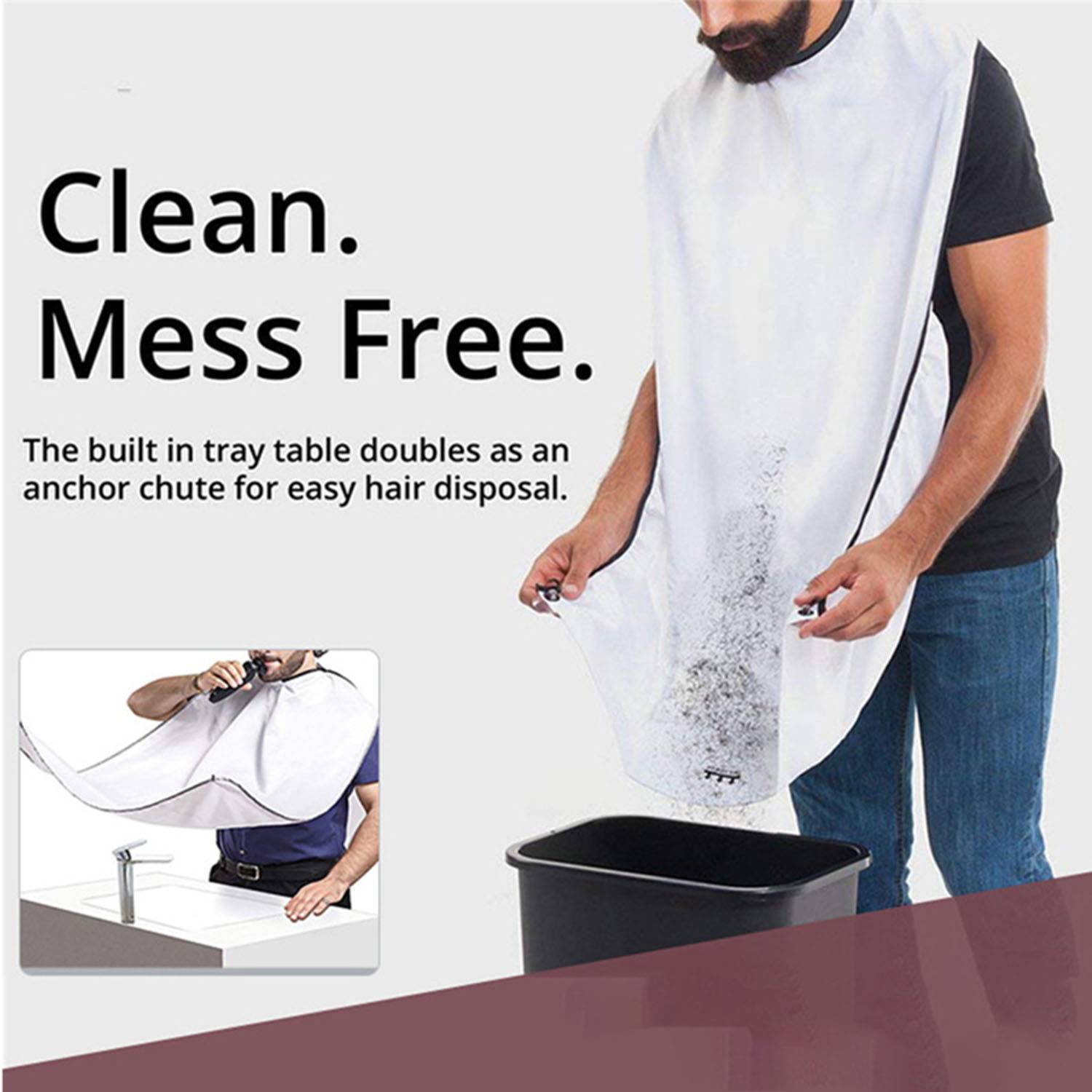 Polyester Barber and Shaving Beard Scarf 5