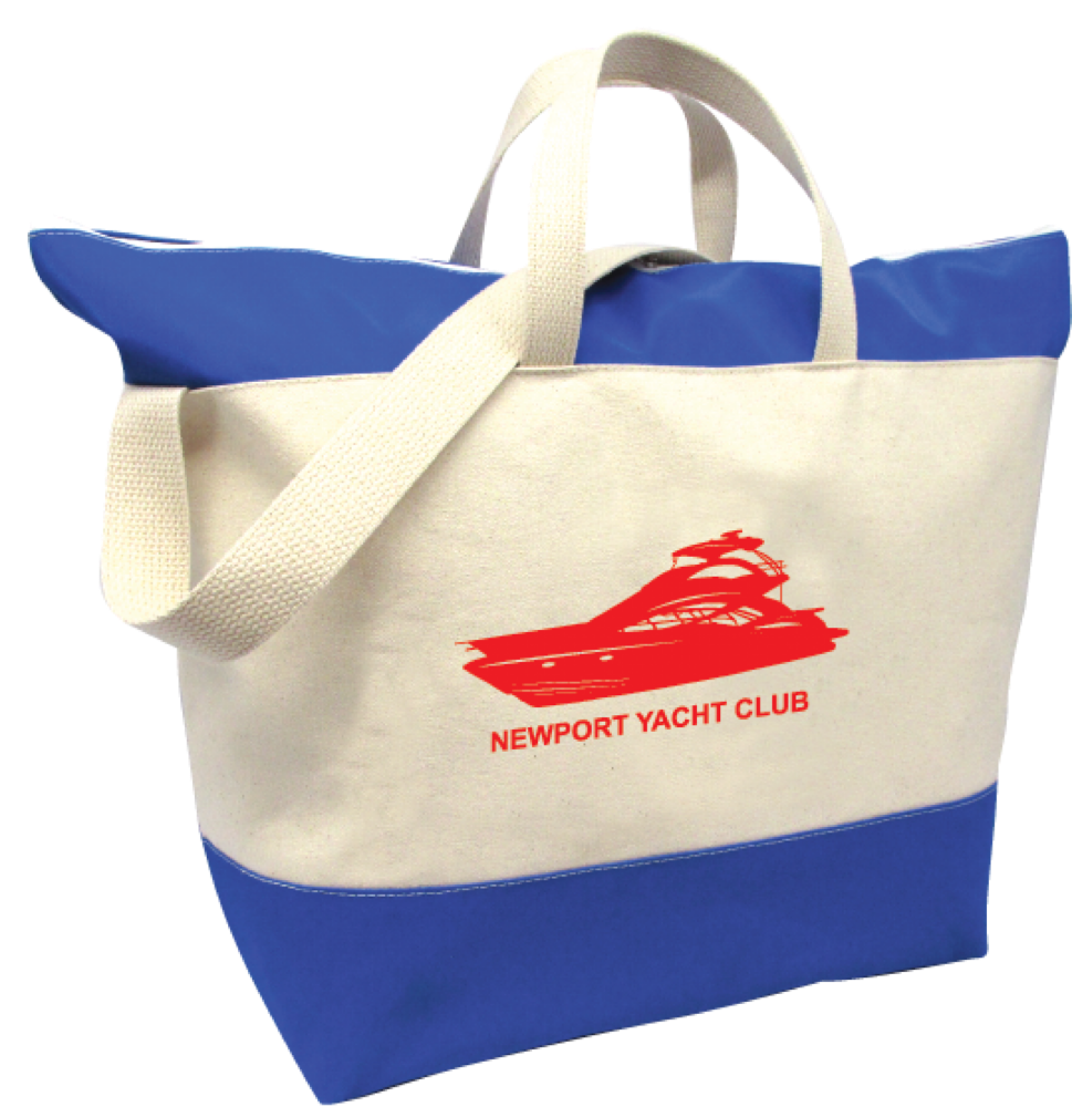 15 Oz. Natural Cotton Block Island Beach Tote 1