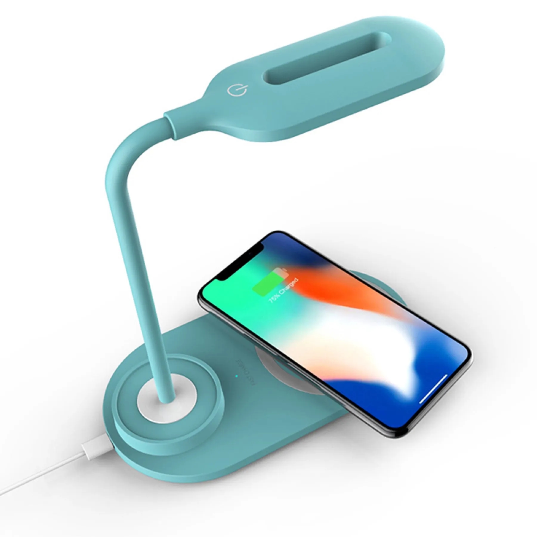 2 in 1 10W Fast Wireless Charger with Desk Lamp 7