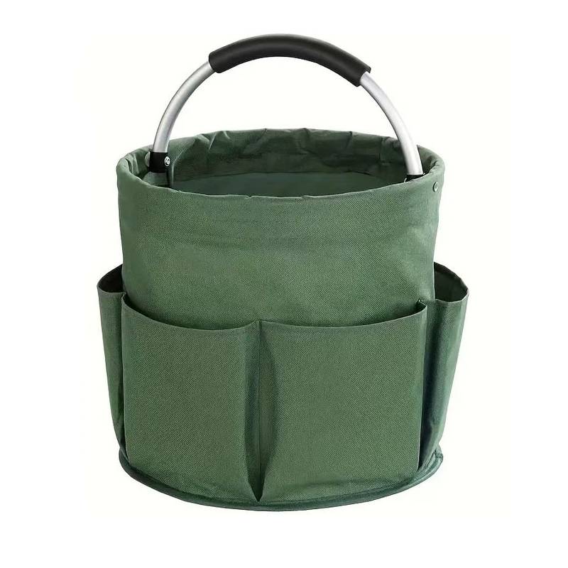 Foldable Oxford Bucket W/ 6 Pockets 4