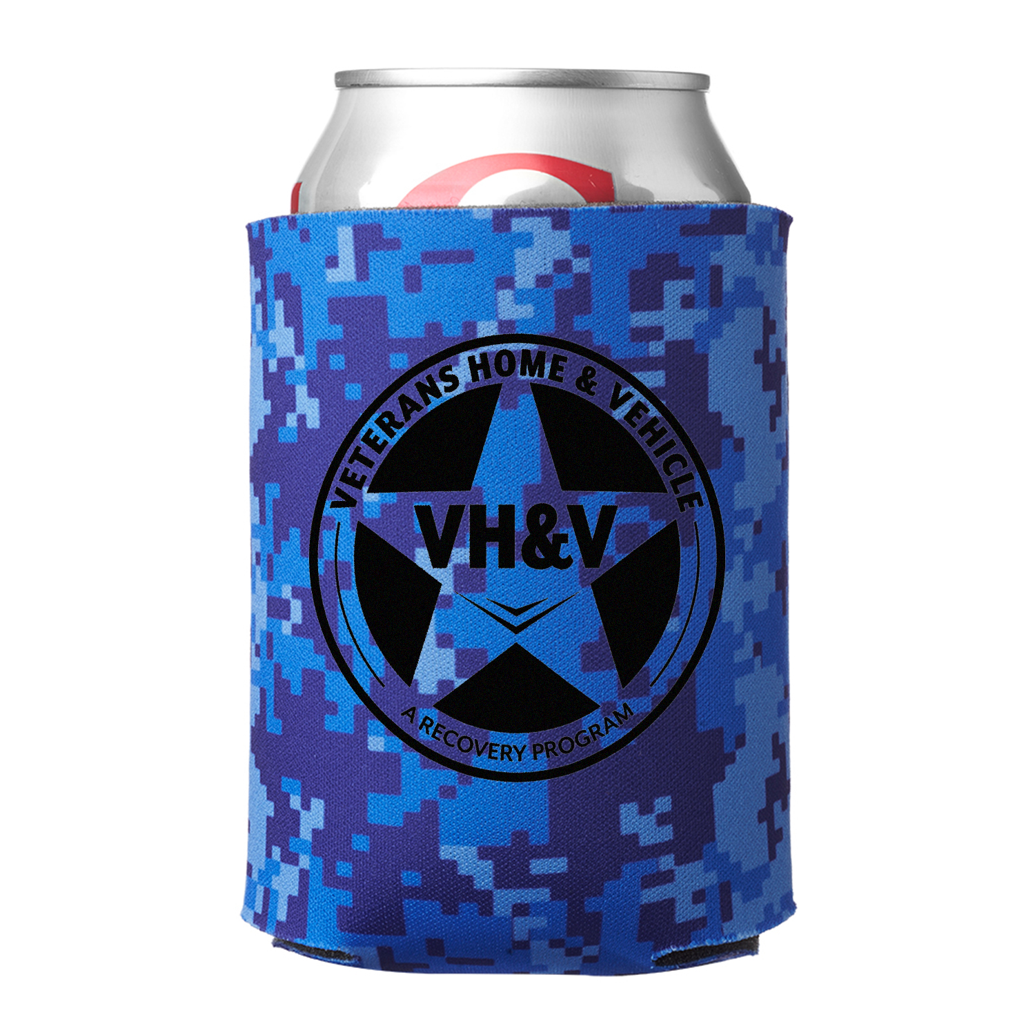 Digital Camo Can Cooler (1 Color Imprint), custom koozie with logo imprint 6