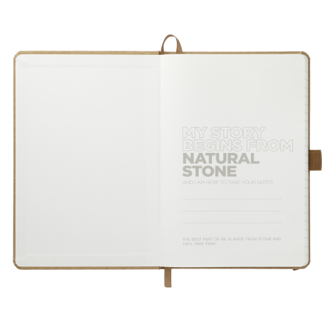 5.5" x 8.5" Washable Kraft Stone Bound Journal 13