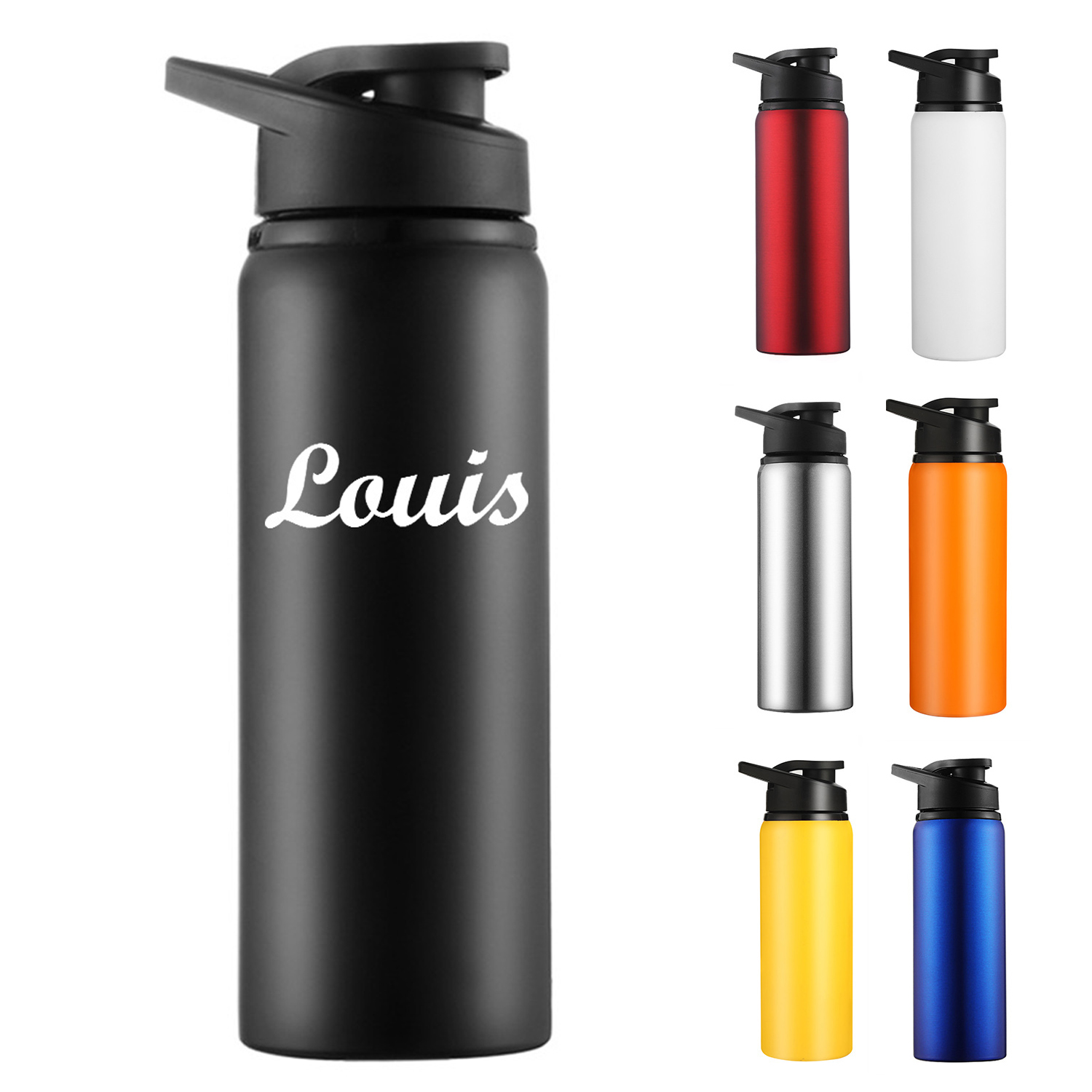 24oz Portable Stainless Steel Water Bottle, custom water bottle with logo imprint 2