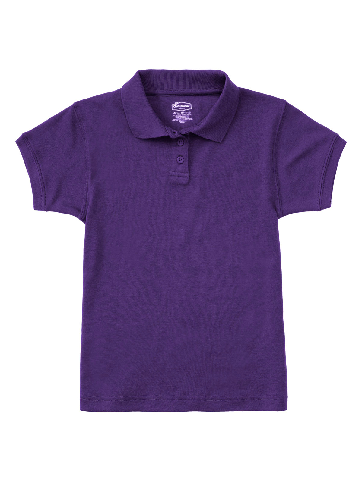 Classroom Uniforms - Junior Girls' Short Sleeve Fitted Interlock Polo 12