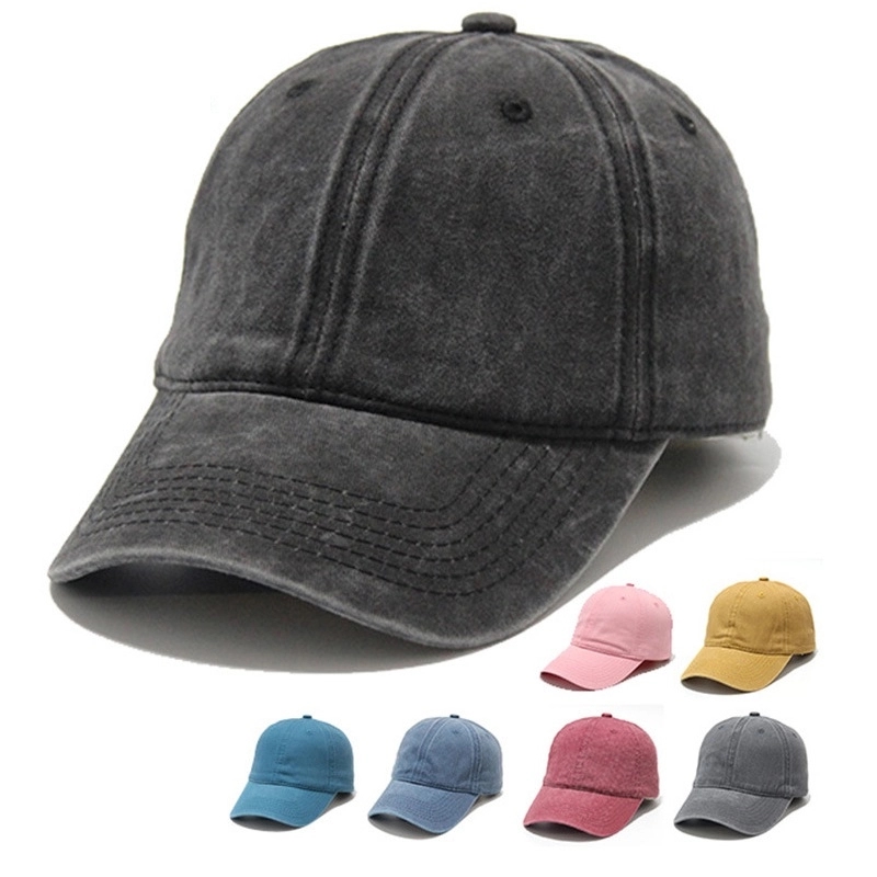 6 Panel Garment Washed Pigment Dyed Cotton Twill 4