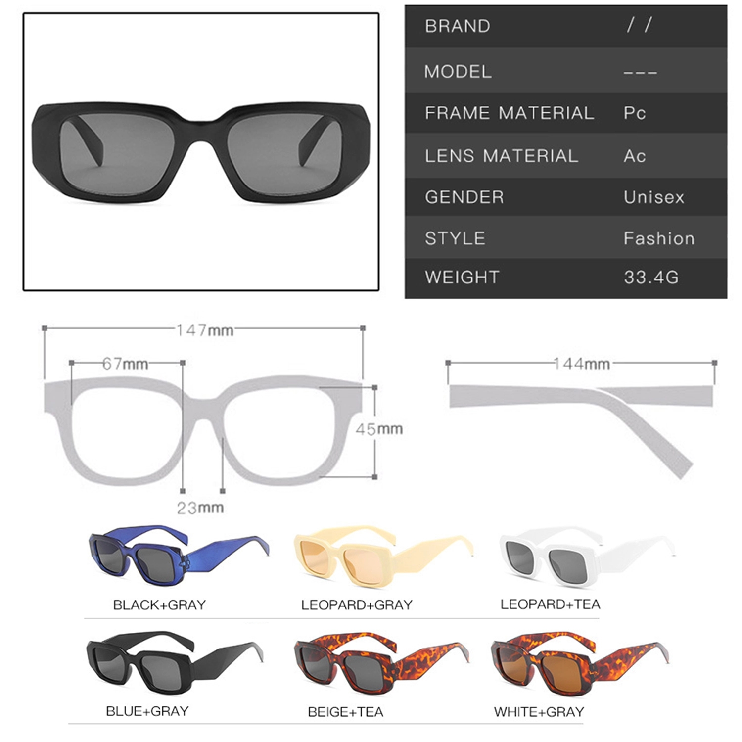 Irregular Frame Sunglasses 10