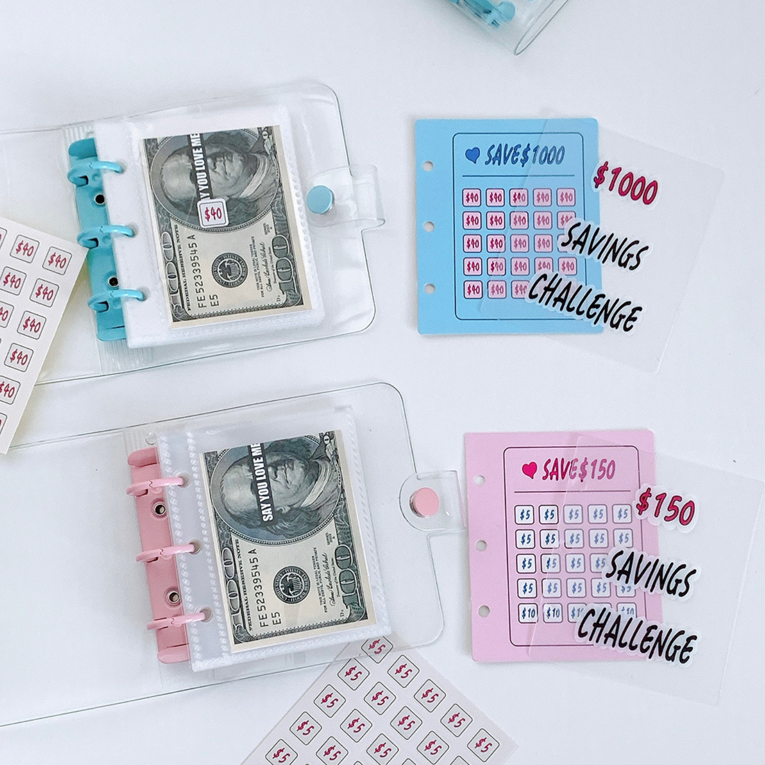 PVC Savings Binder Money Organizer 8
