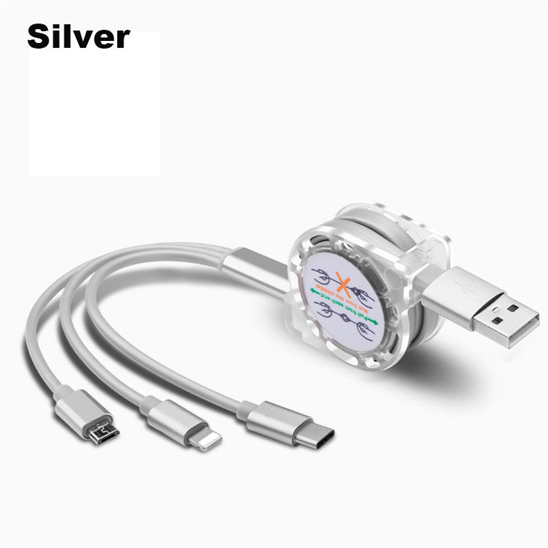 TriFlex Retractable 3-in-1 Cable 20