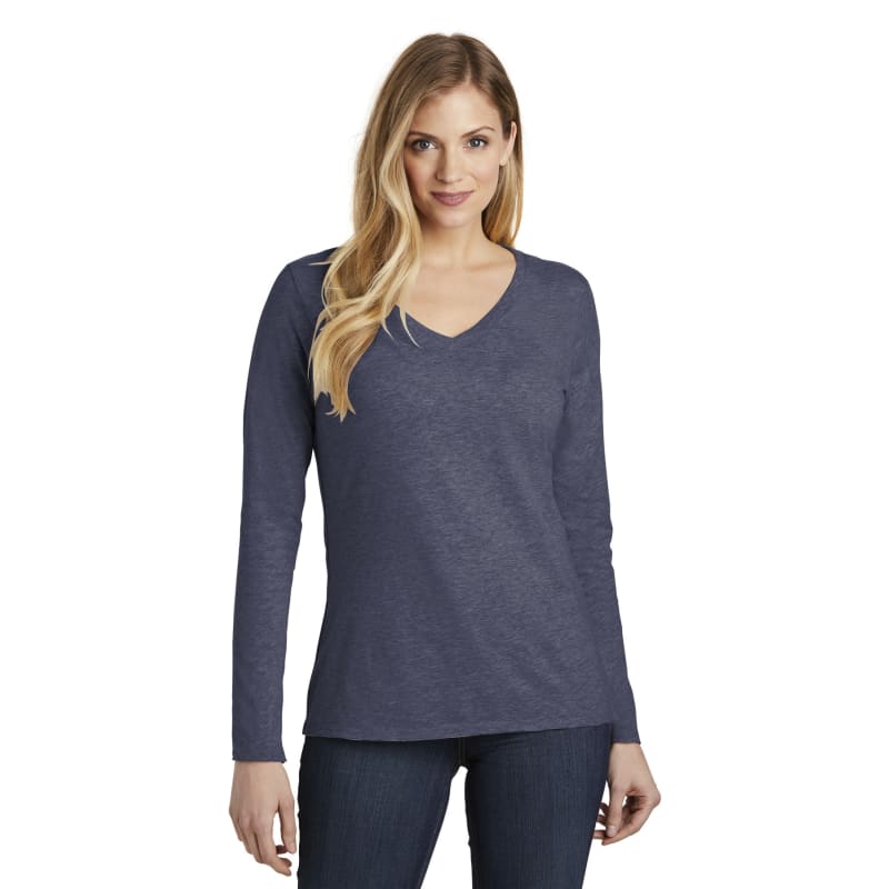 District Women's Very Important Tee Long Sleeve V-Neck. 21
